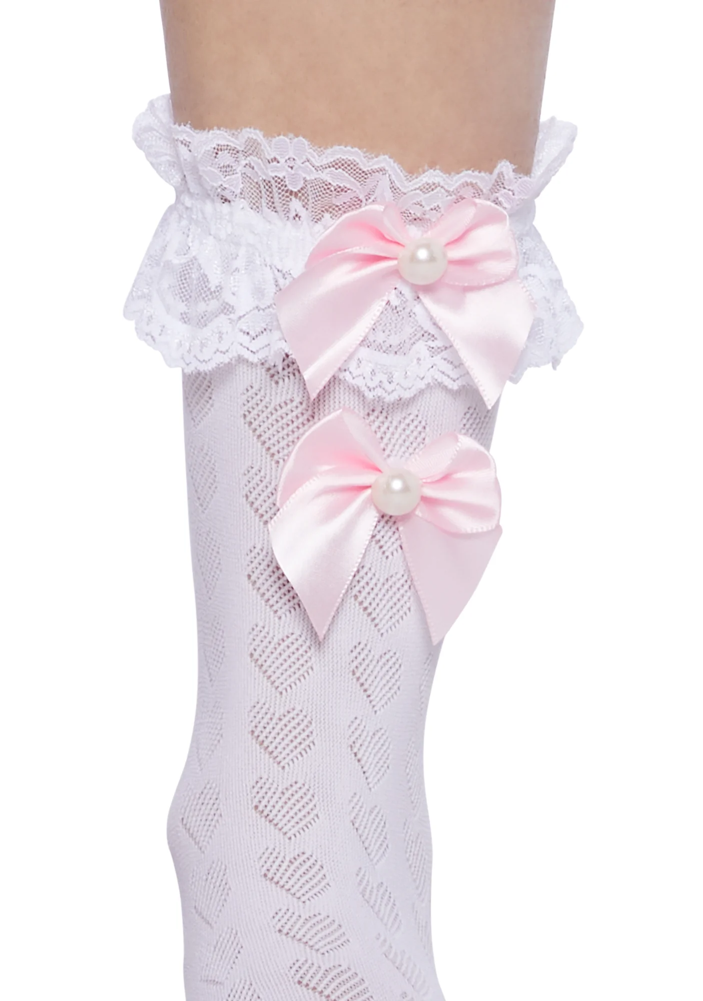 Sweetheart Bliss Ankle Socks - White - Image 2