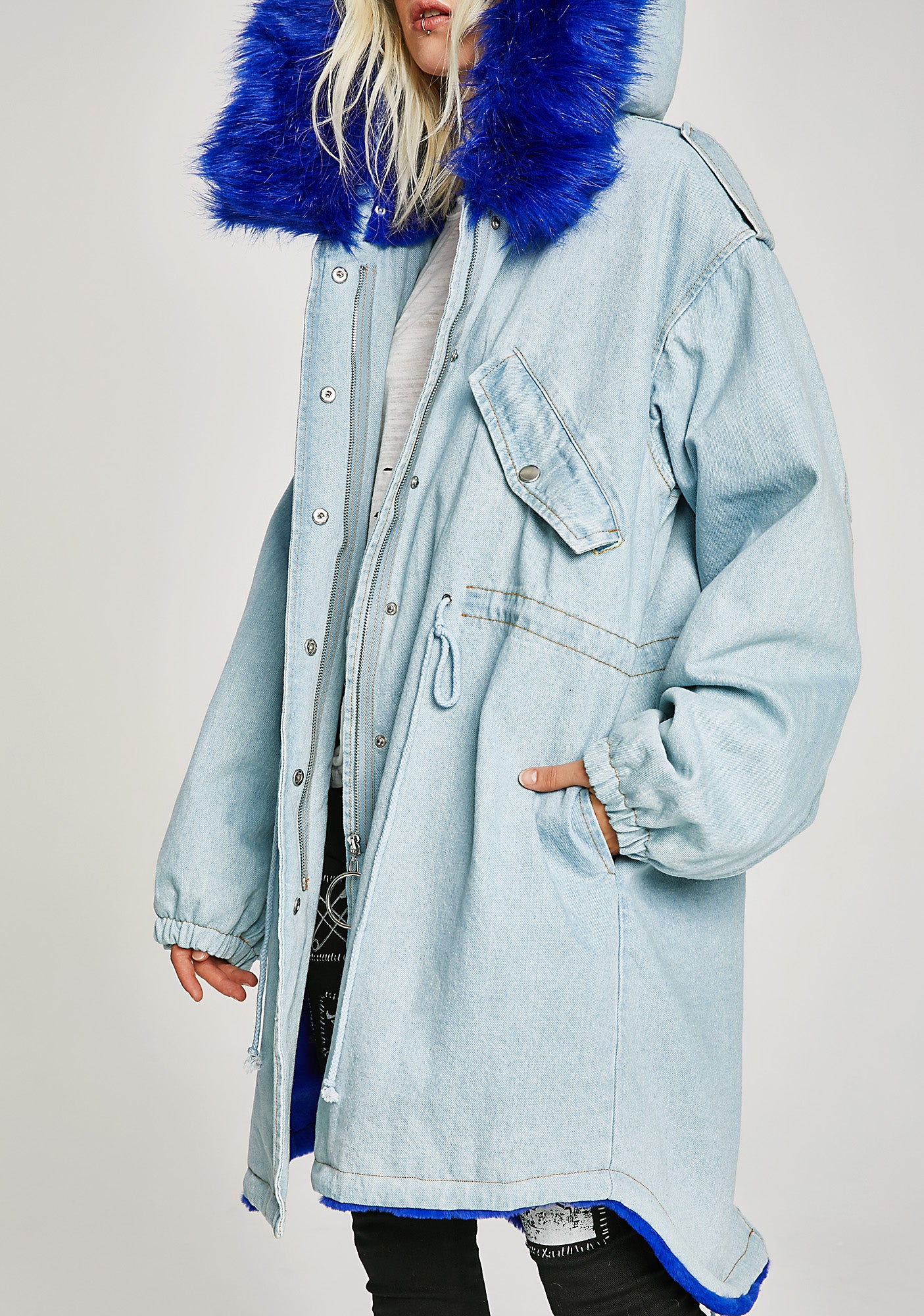 Sweetie Bird Denim Parka - Image 2