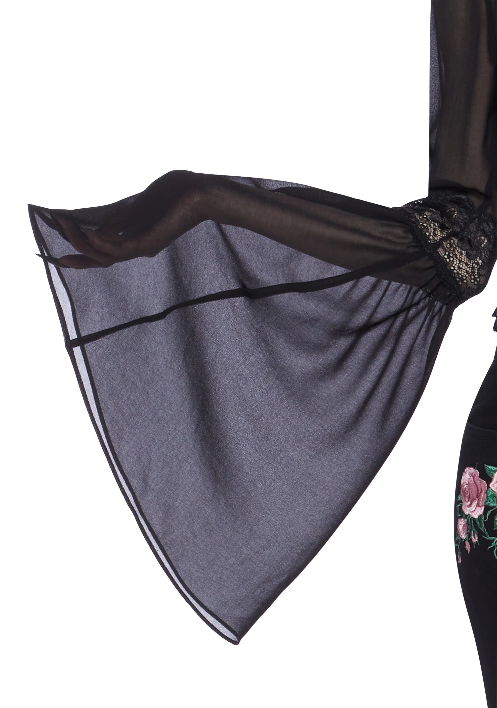 Sweetly Spiritual Lace Blouse - Black - Image 5