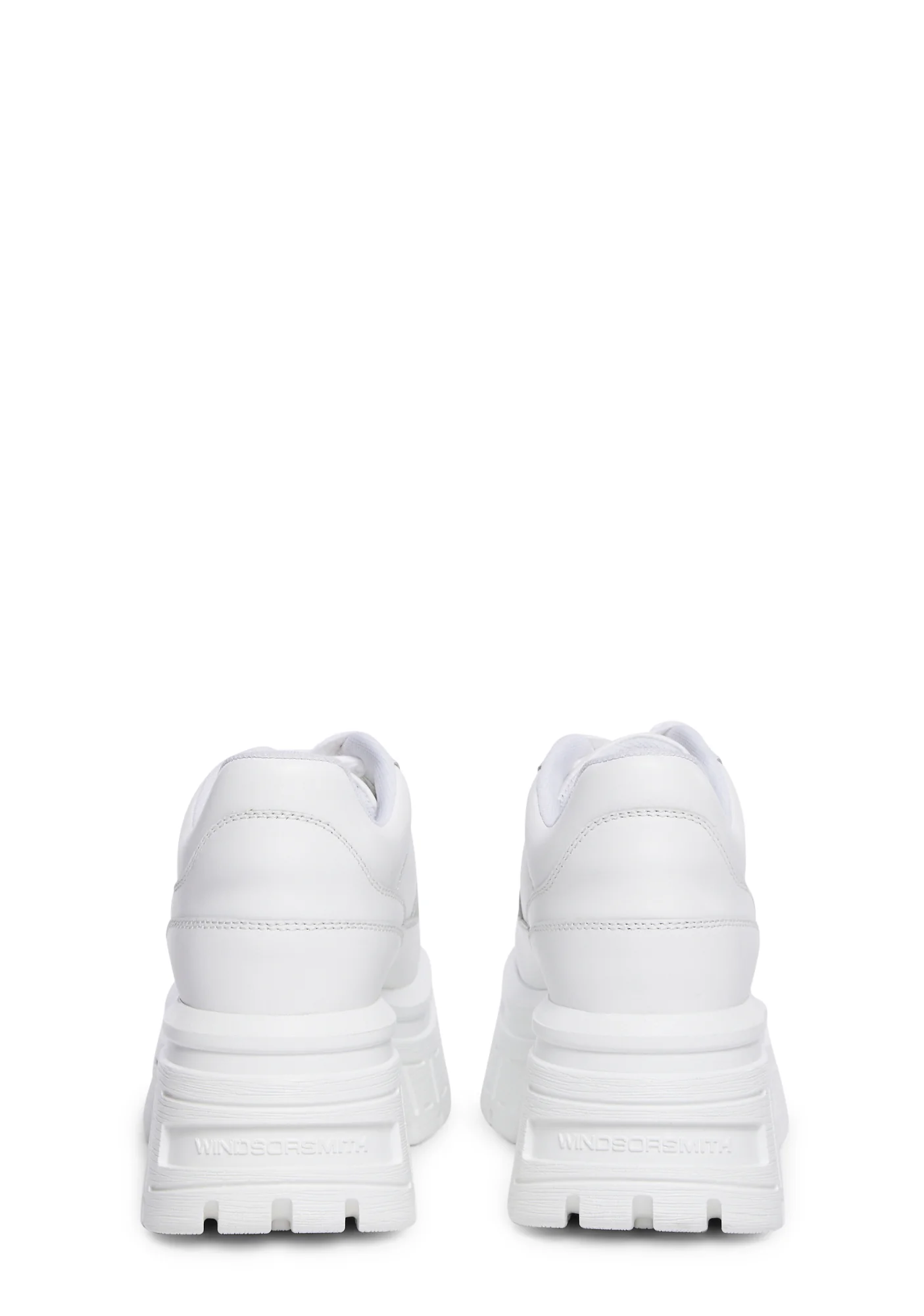 Swerve Leather Sneakers - White - Image 4