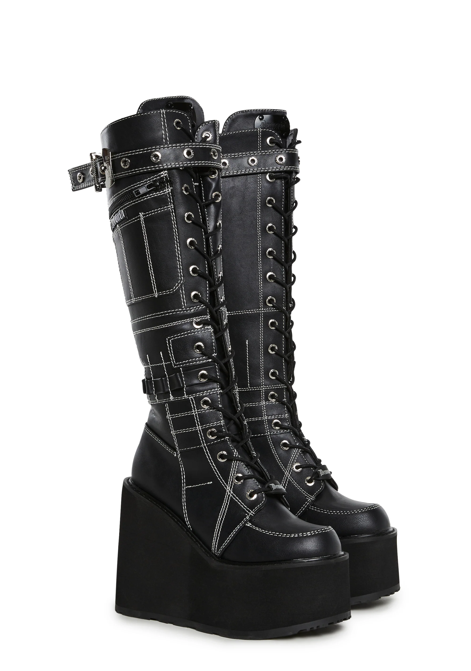 Swing-260 Platform Knee High Boots - Image 3