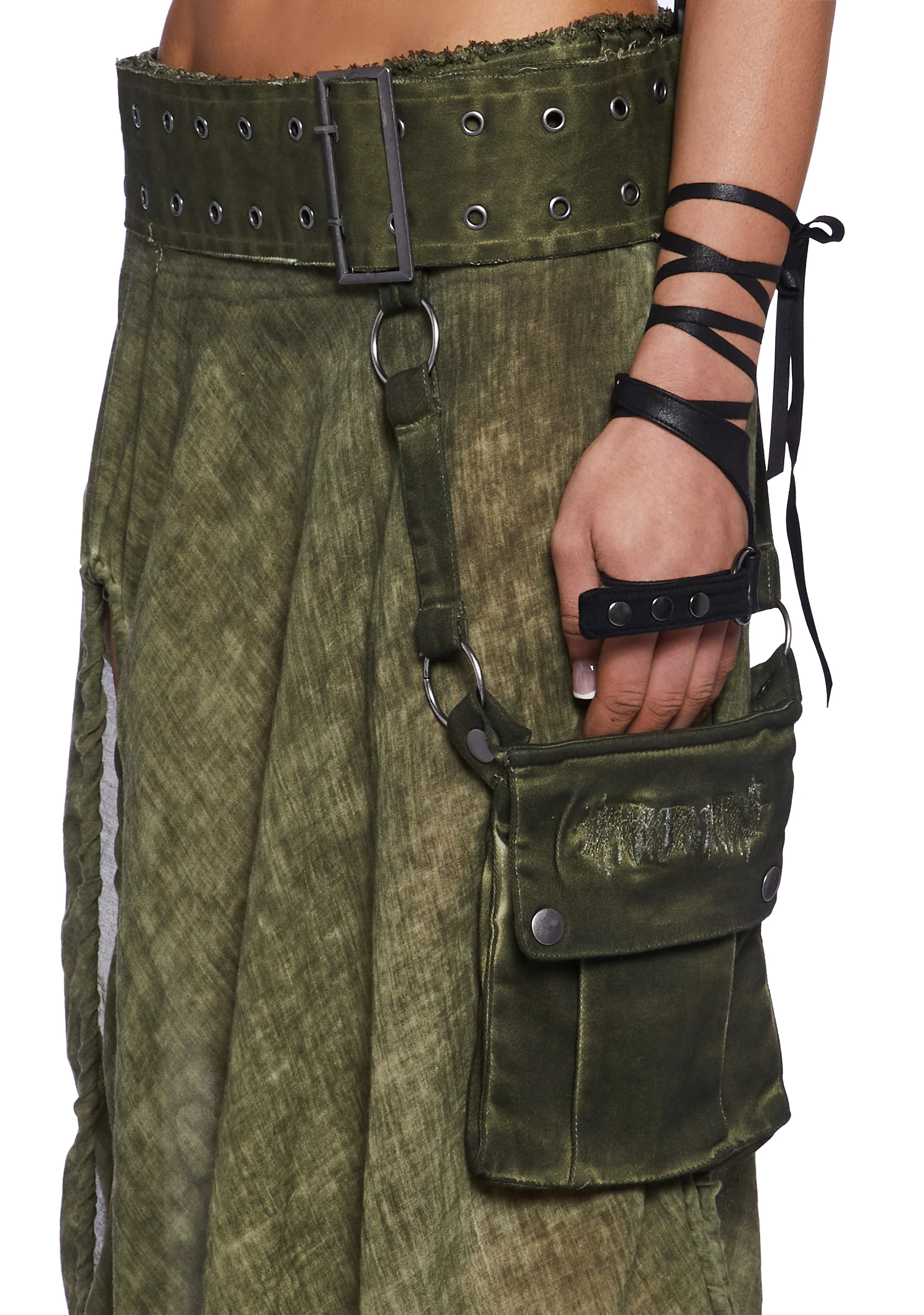 Switch Asymmetrical Midi Skirt - Image 2
