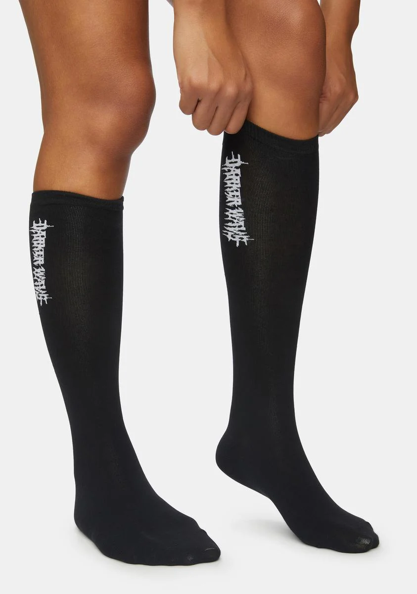 Synth Vertical Logo Crew Socks - Image 3