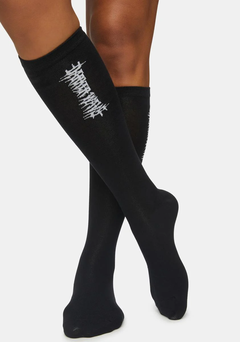 Synth Vertical Logo Crew Socks - Image 4