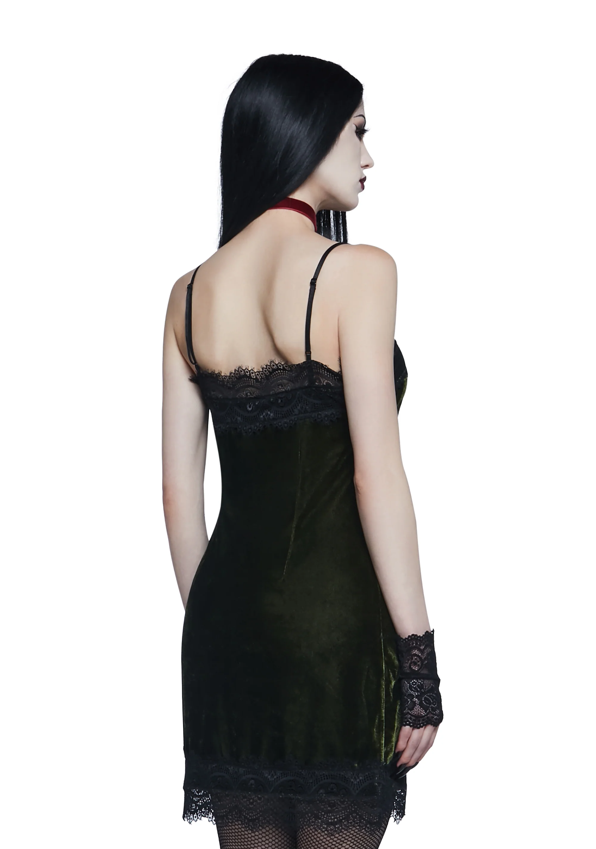 Take Me To The Altar Slip Dress - Green - Image 4