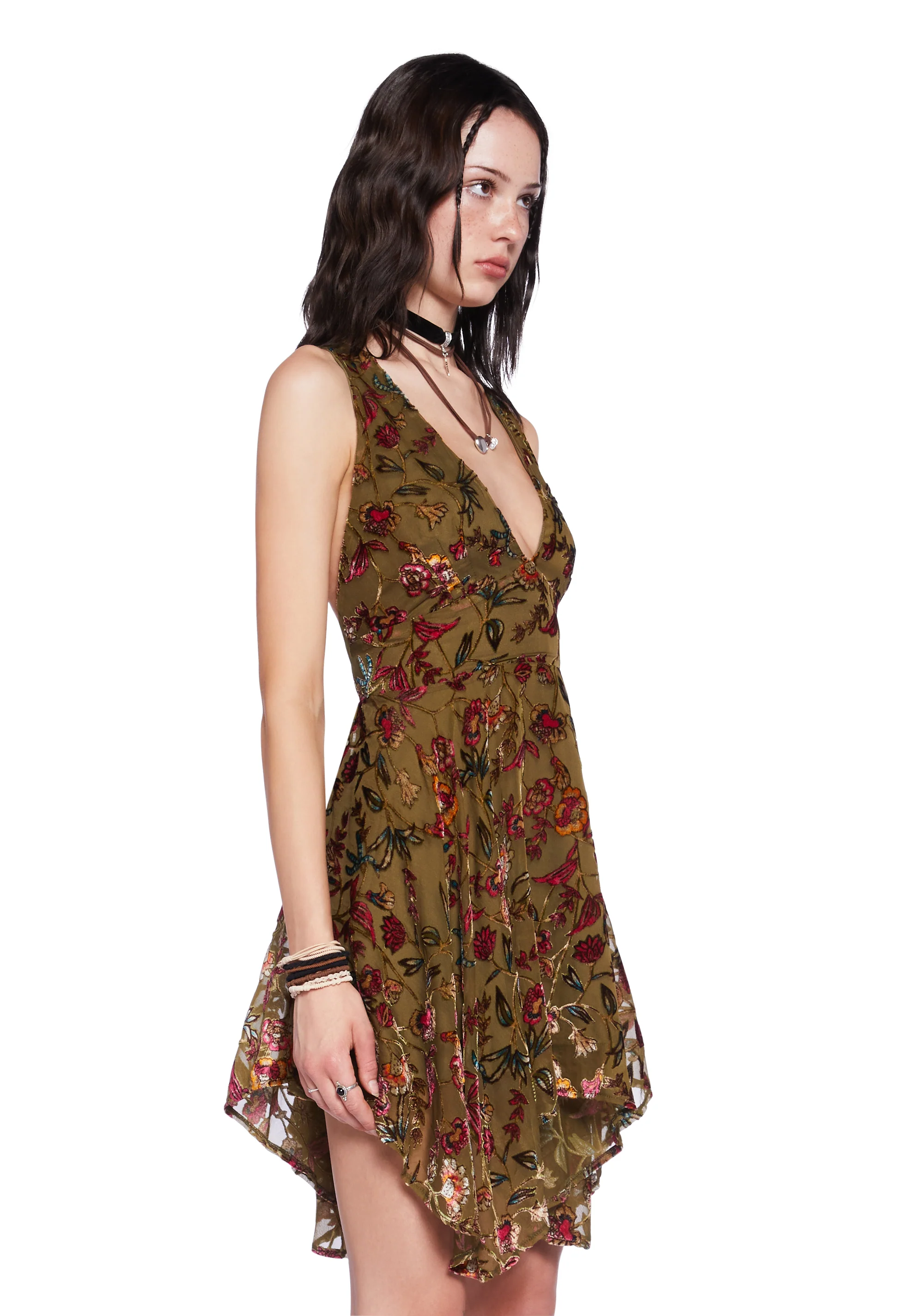 Take To The Sky Mini Dress - Green - Image 4