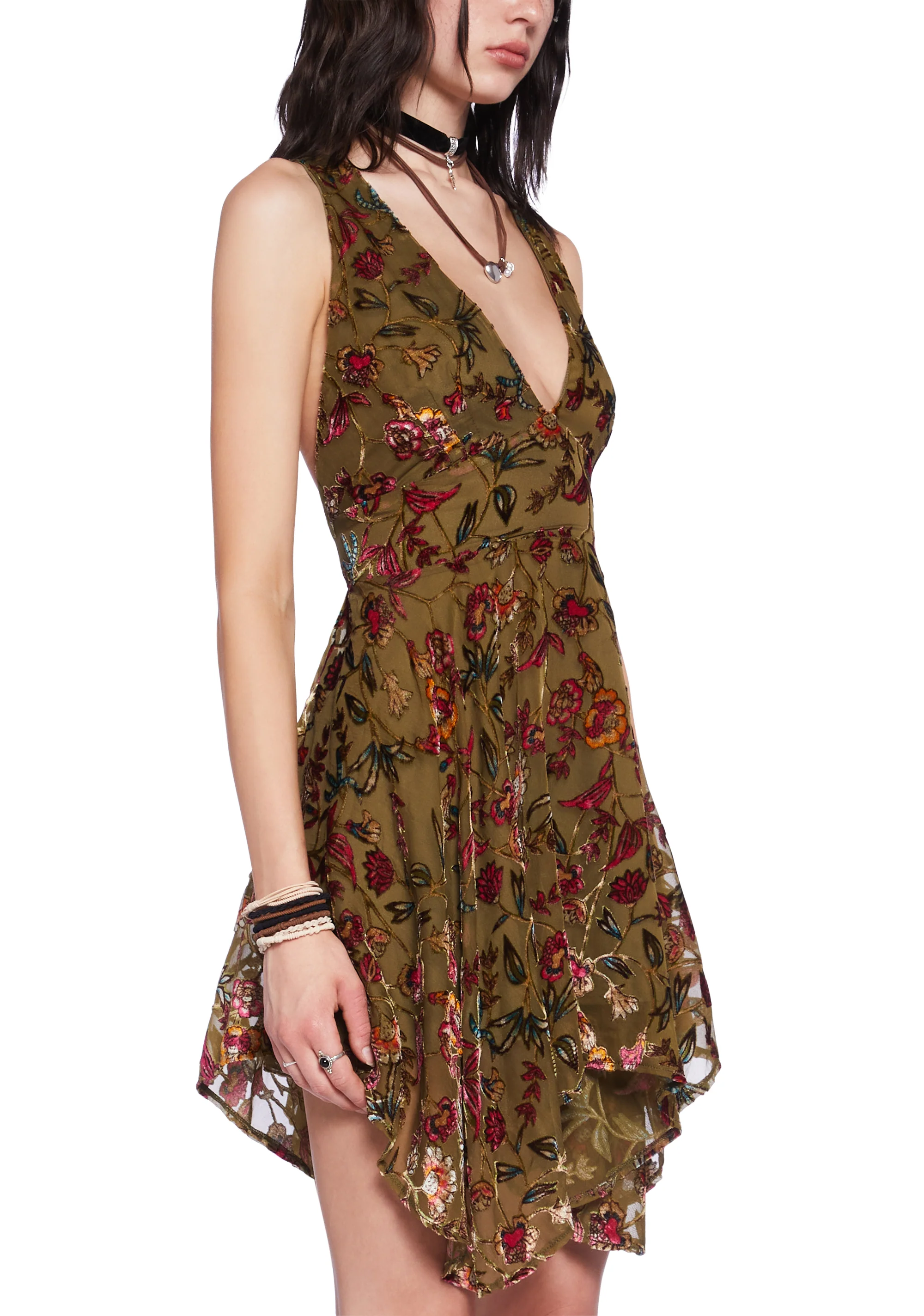 Take To The Sky Mini Dress - Green - Image 5