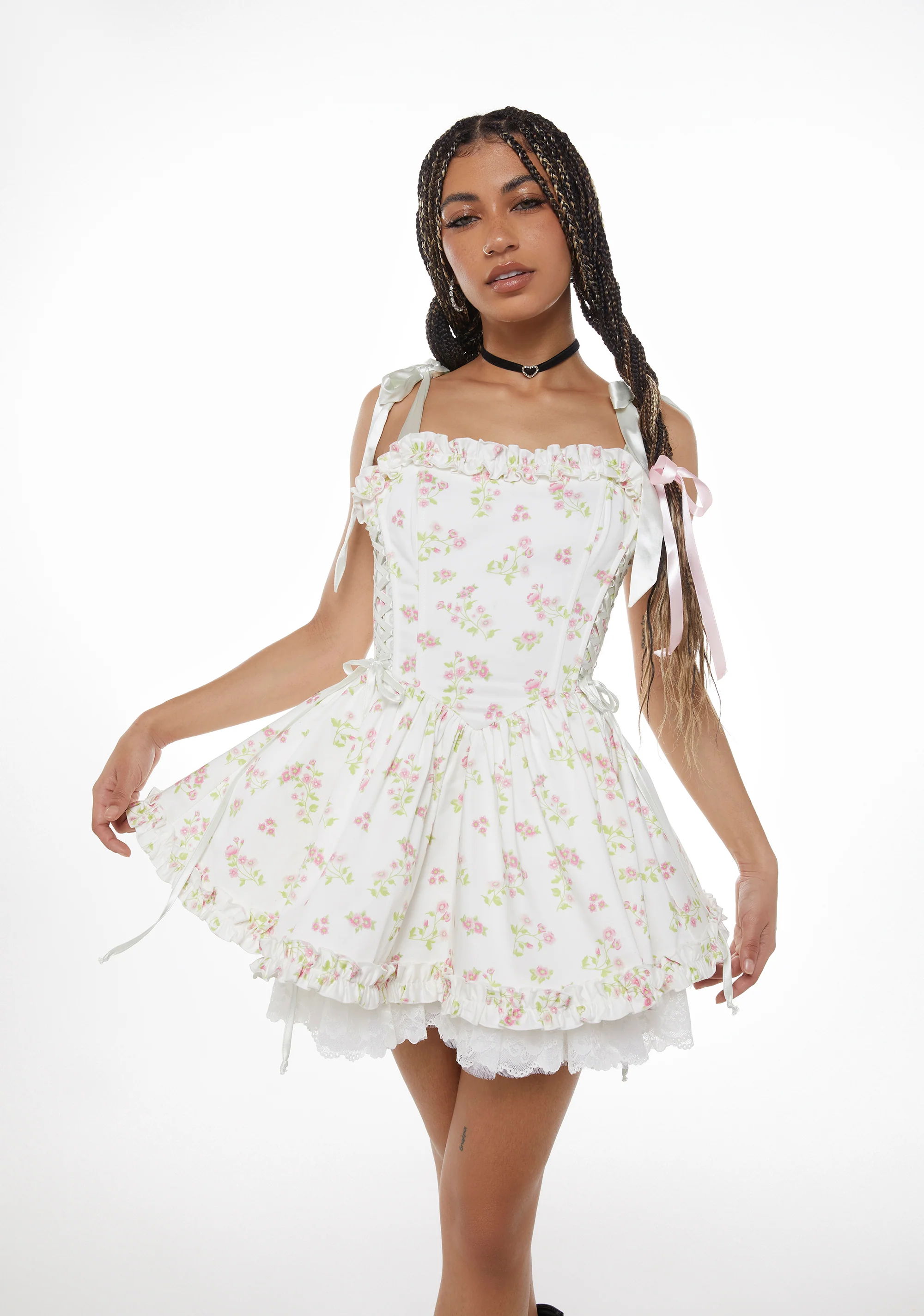 Takes The Cake Mini Dress - Floral - Image 6