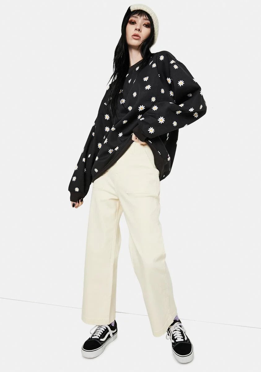 Taliya Daisy Print Sweatshirt - Image 3