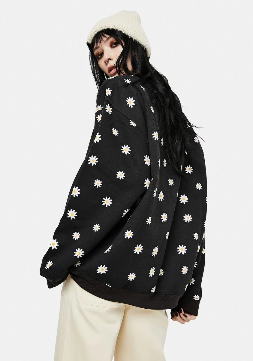 Taliya Daisy Print Sweatshirt - Image 4