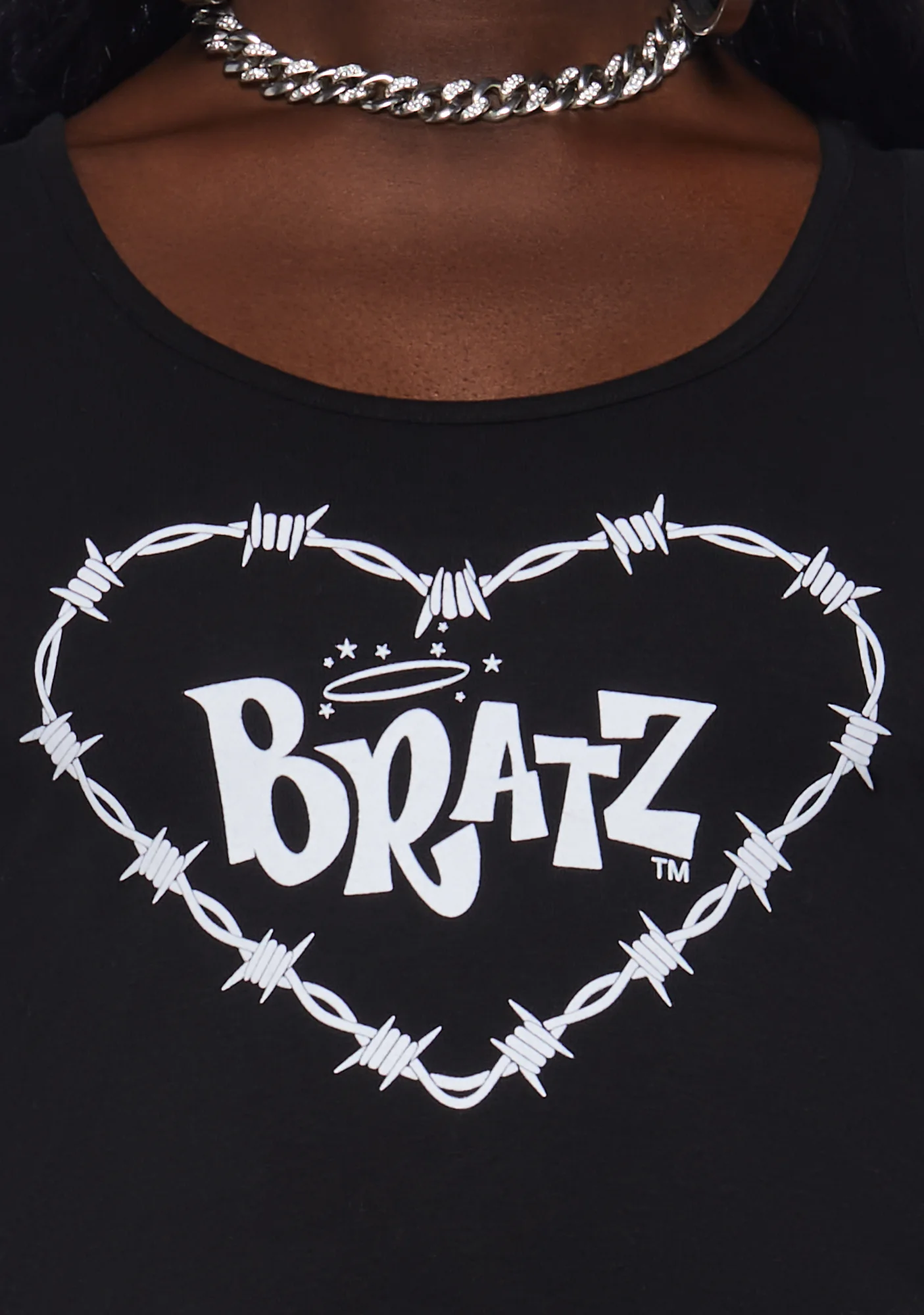 Talk Back Tank Top-Black - Image 5