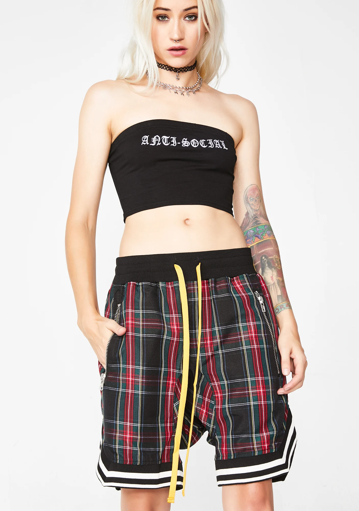 Tartan Plaid Shorts - Image 3