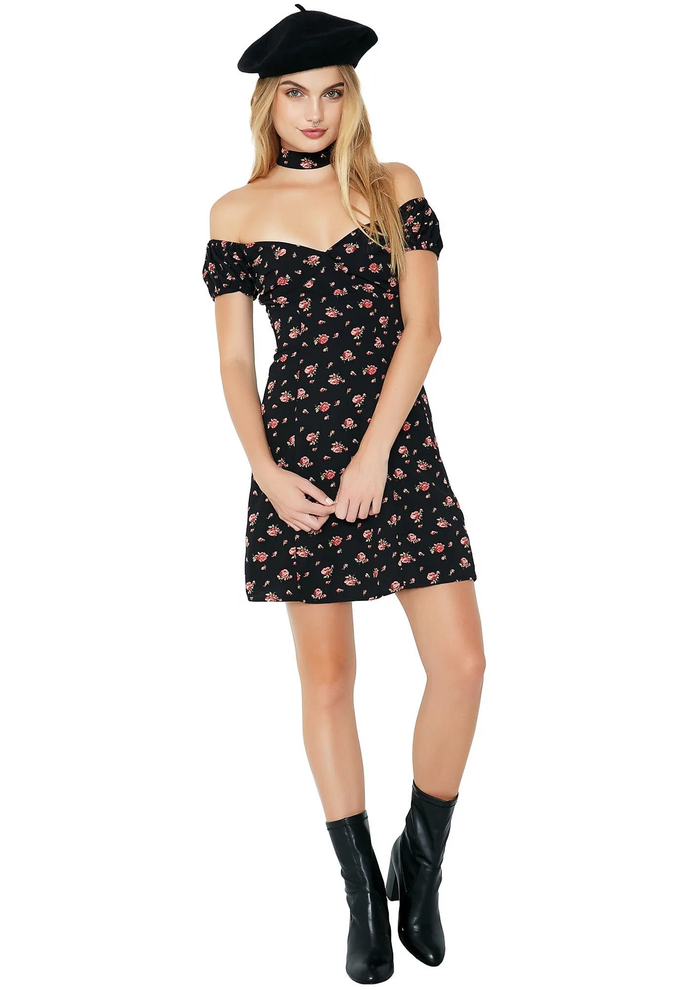 Tea For Two Dress With Choker - Image 5