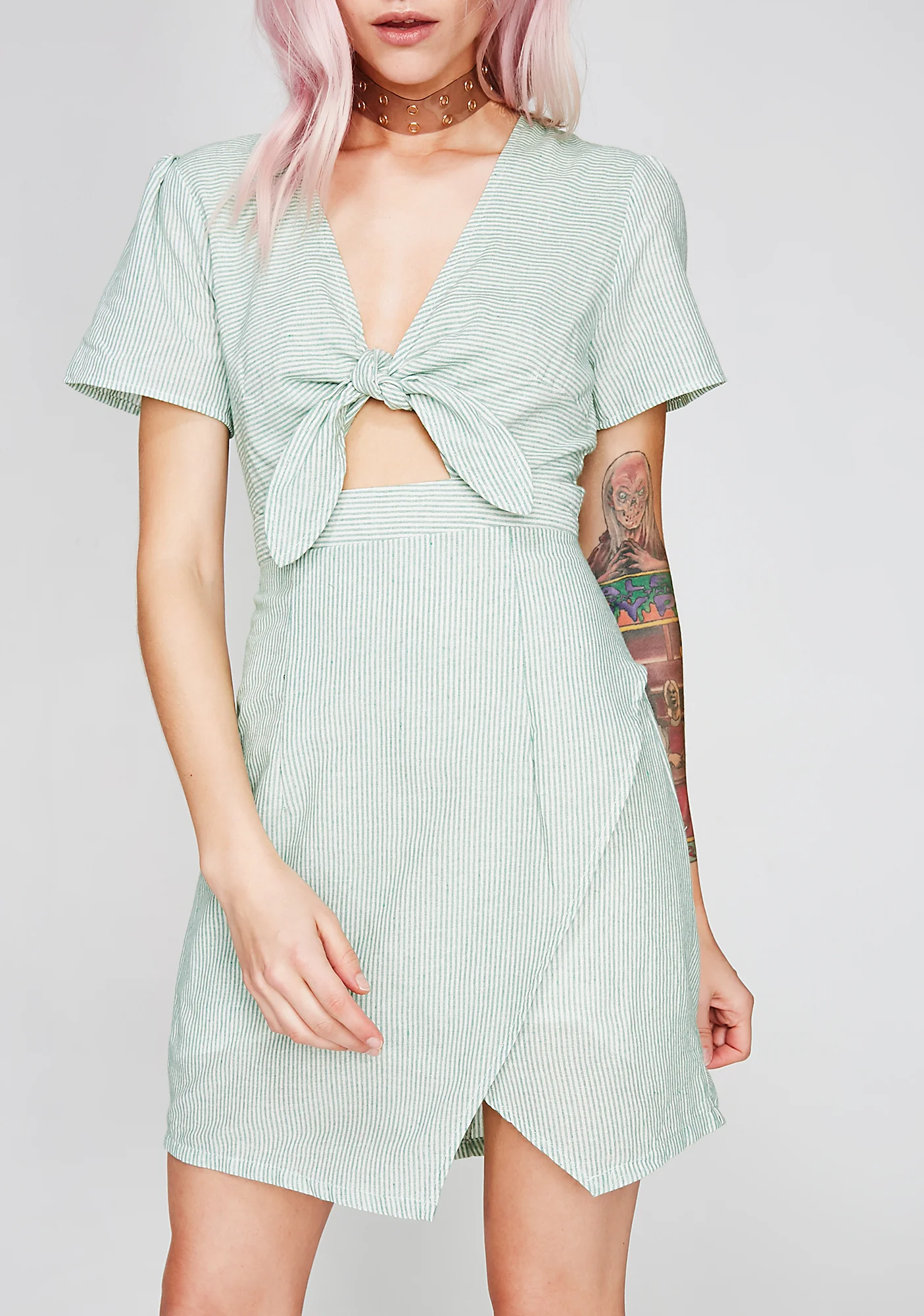 Tea Party Stripe Dress - Image 2