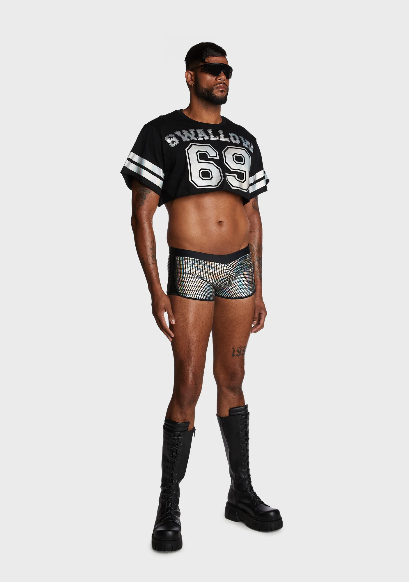 Team Swallow Cropped Jersey Tee - Image 5
