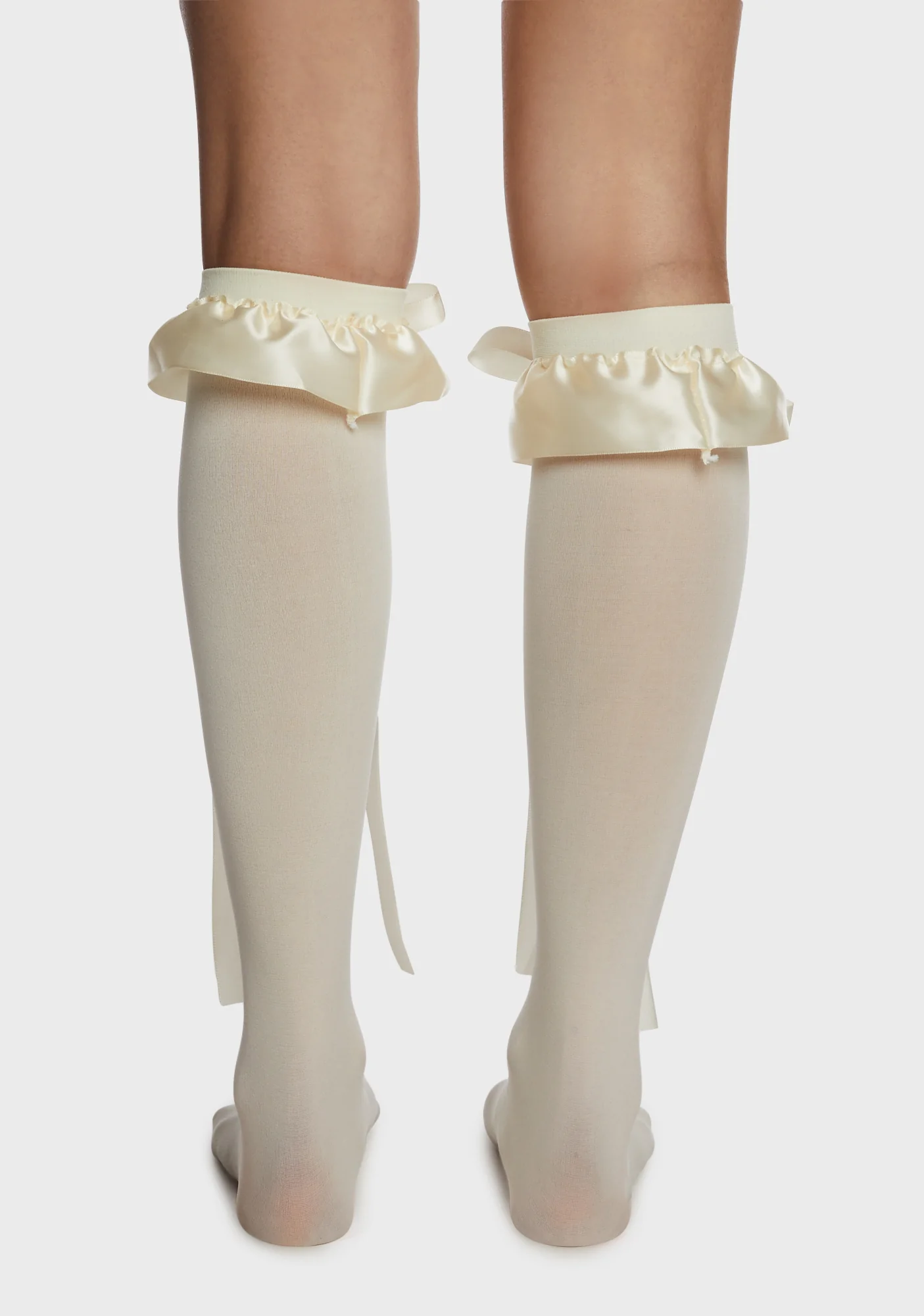 Teasing Away Bow Socks - White - Image 3