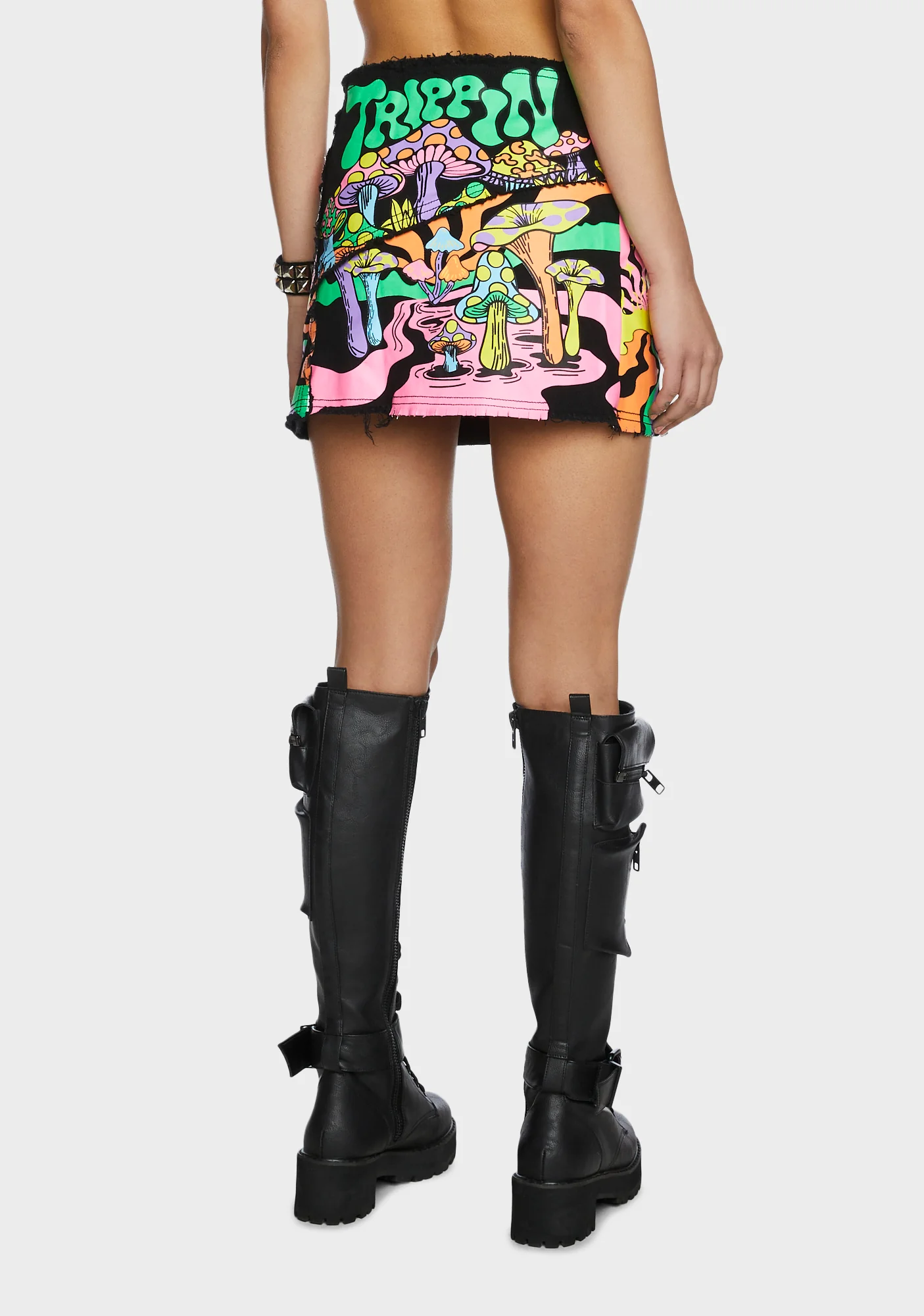 Technicolor Trip Mini Skirt - Image 4