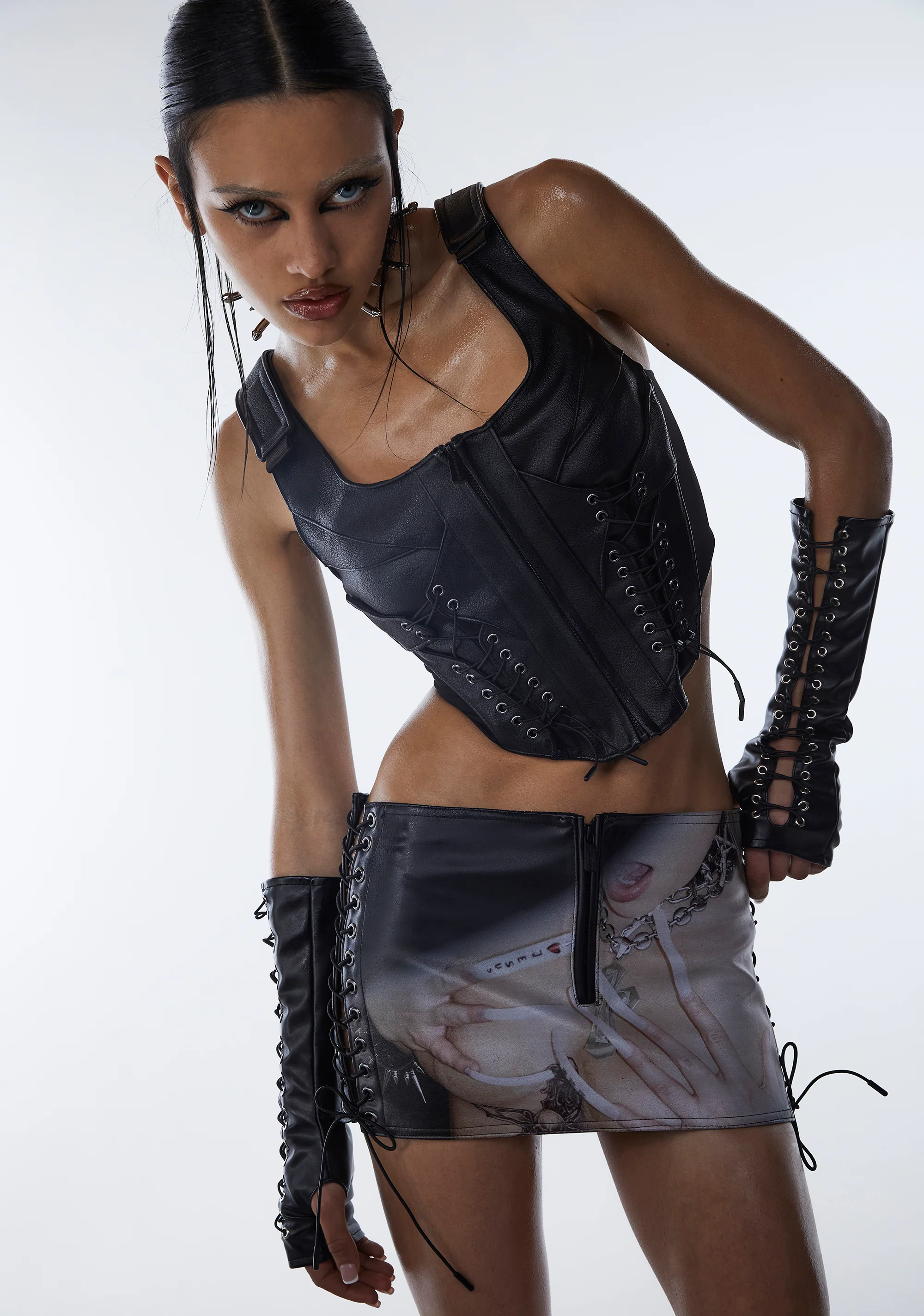 Techno Lacing Corset Top - Image 6