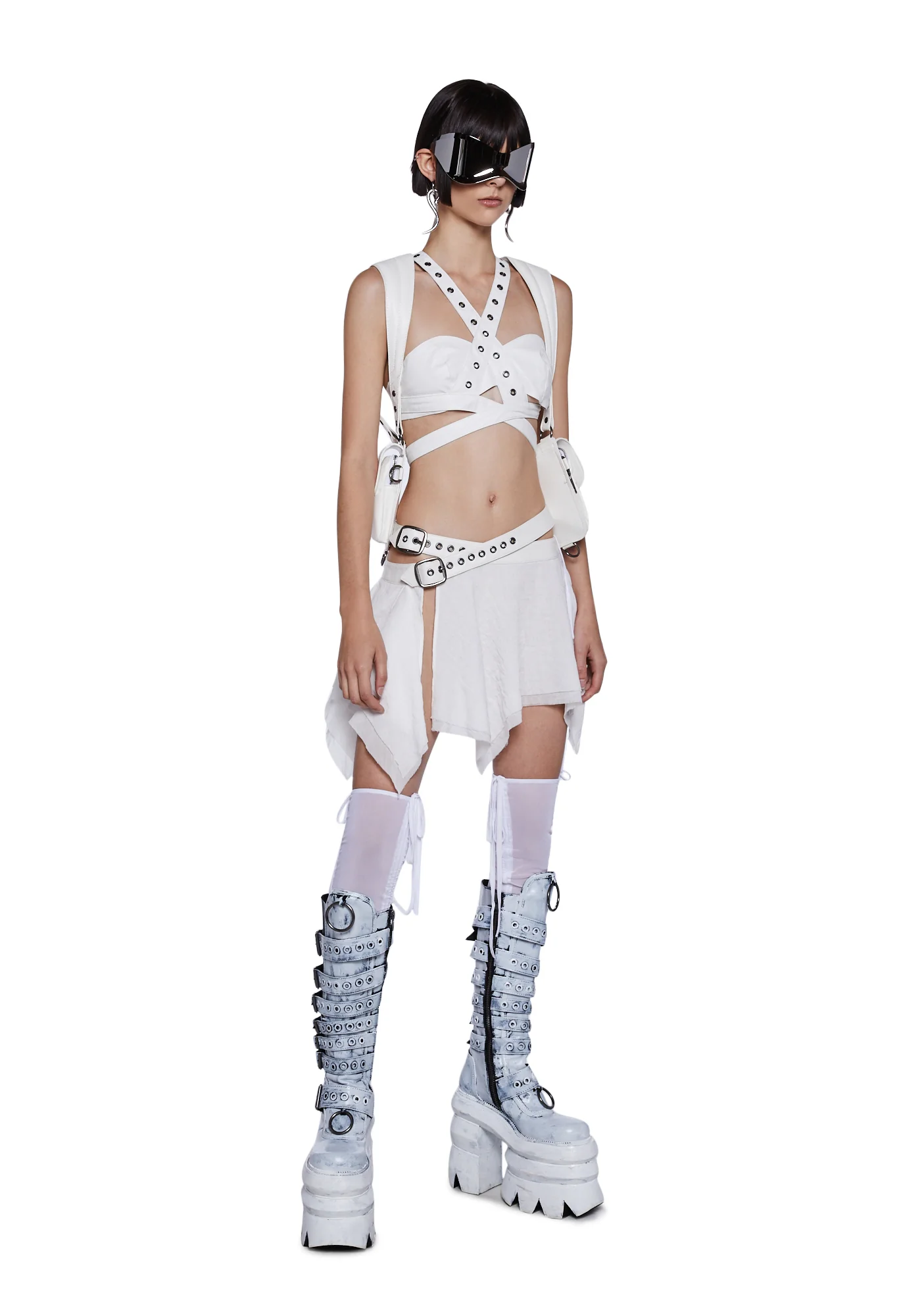 Tempo Buckle Wrap Handkerchief Skirt - Image 2