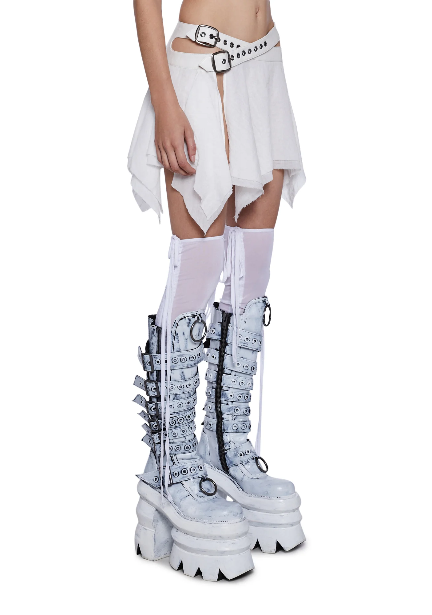 Tempo Buckle Wrap Handkerchief Skirt - Image 3