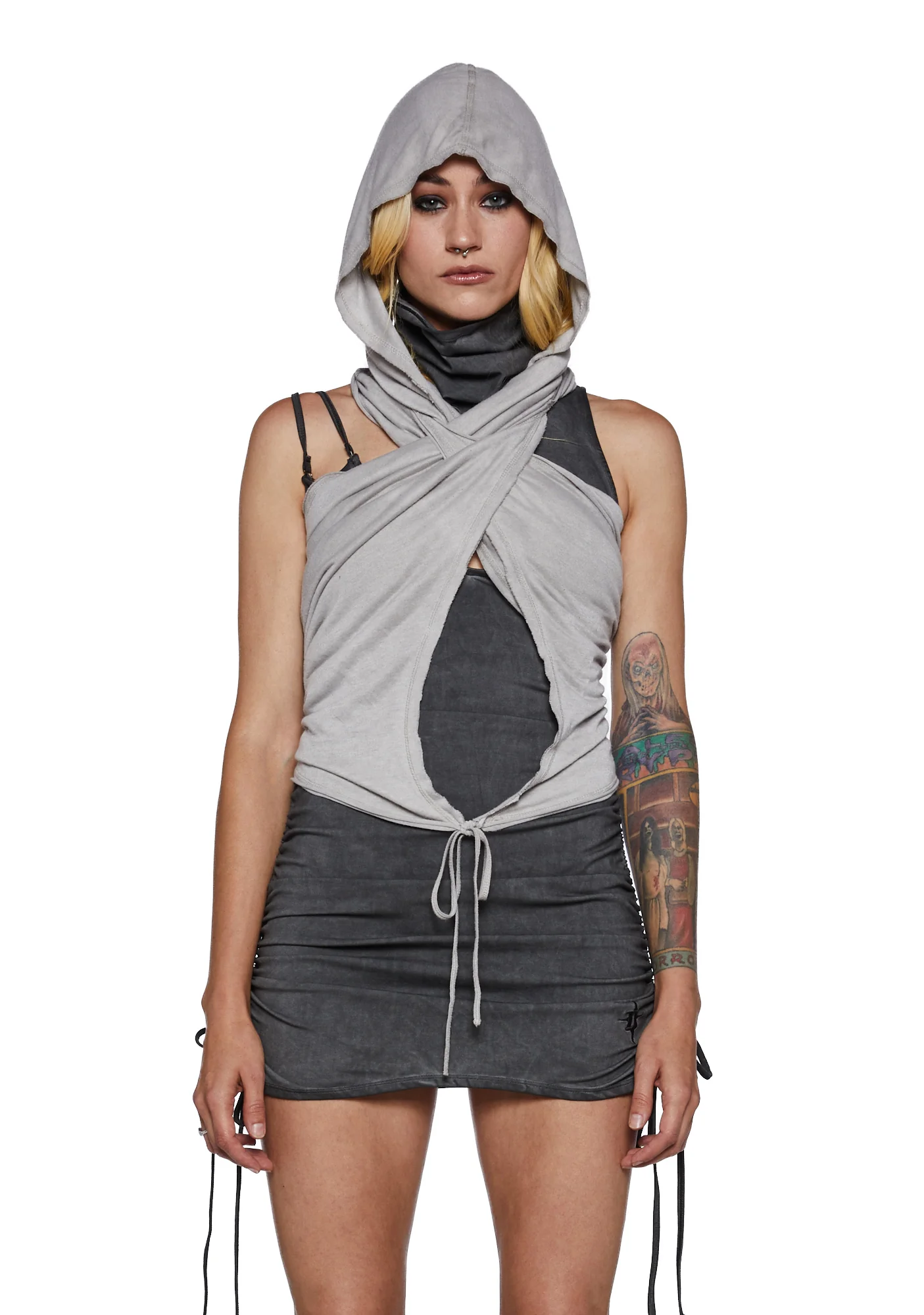 Tempo Hooded Wrap Scarf - Image 5