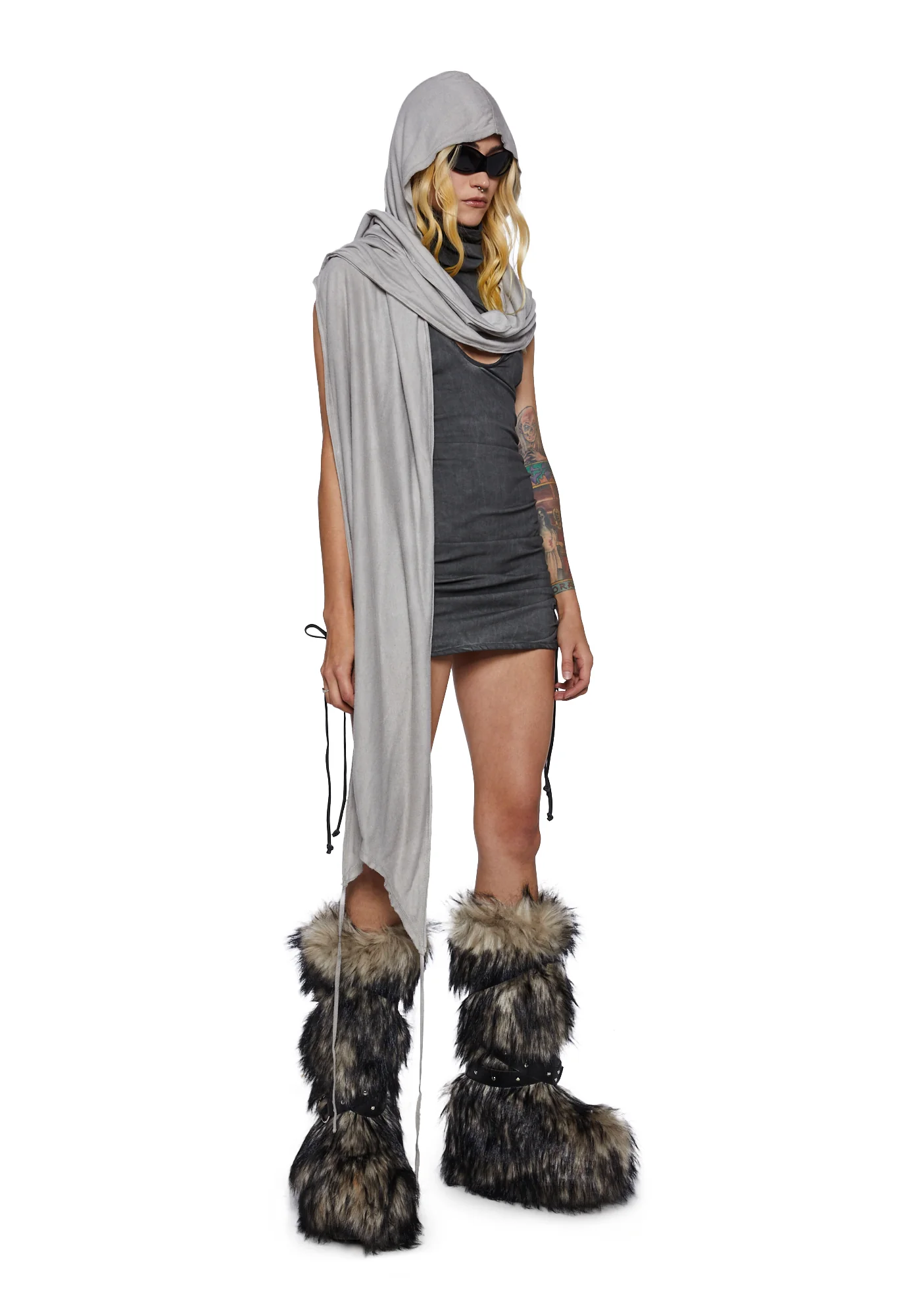 Tempo Hooded Wrap Scarf - Image 9