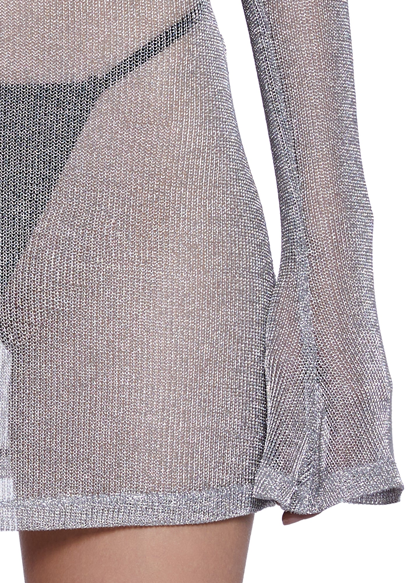 Tempo Metallic Knit Mini Dress - Image 5