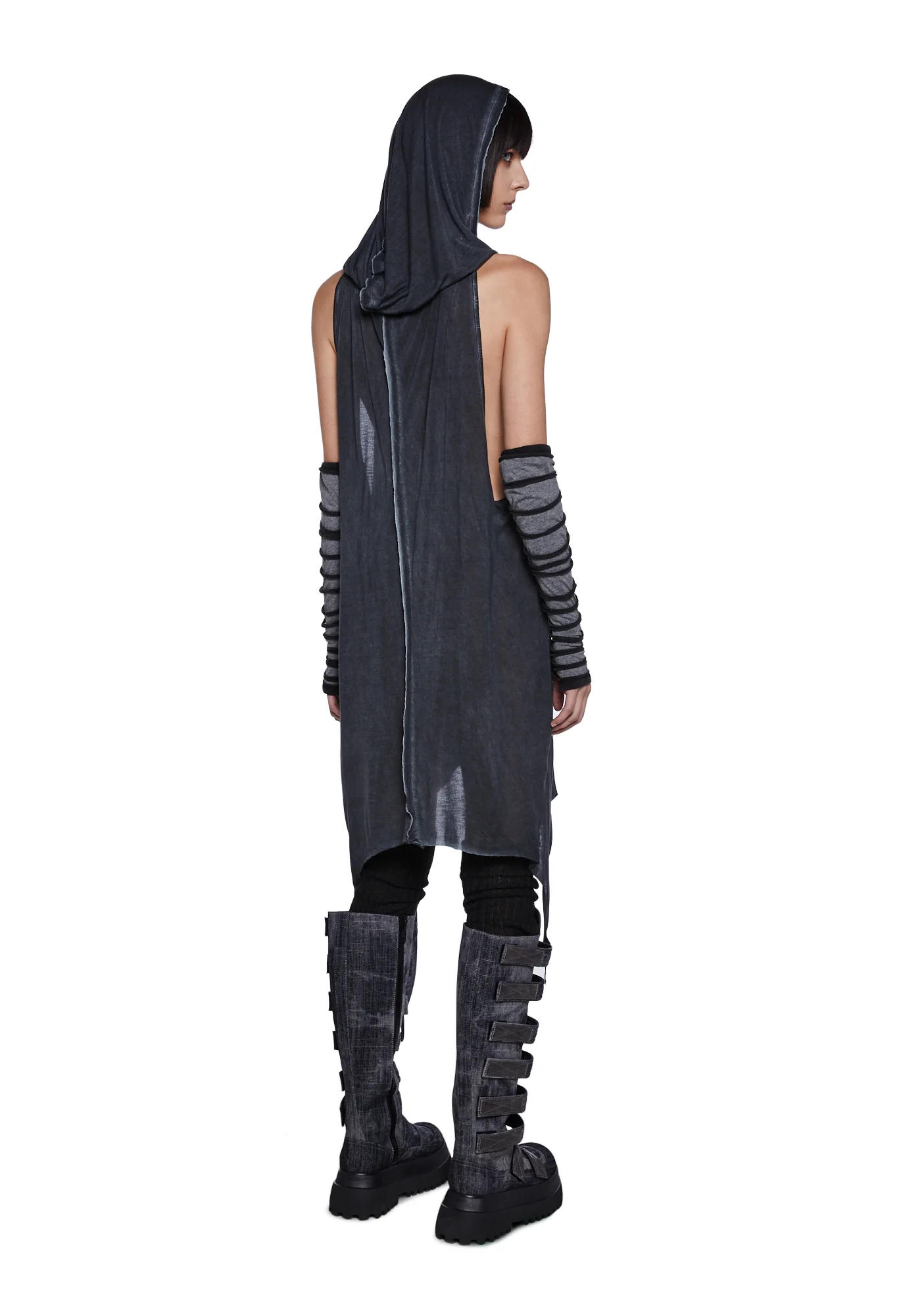 Tempo Unisex Asymmetrical Longline Tank - Image 4