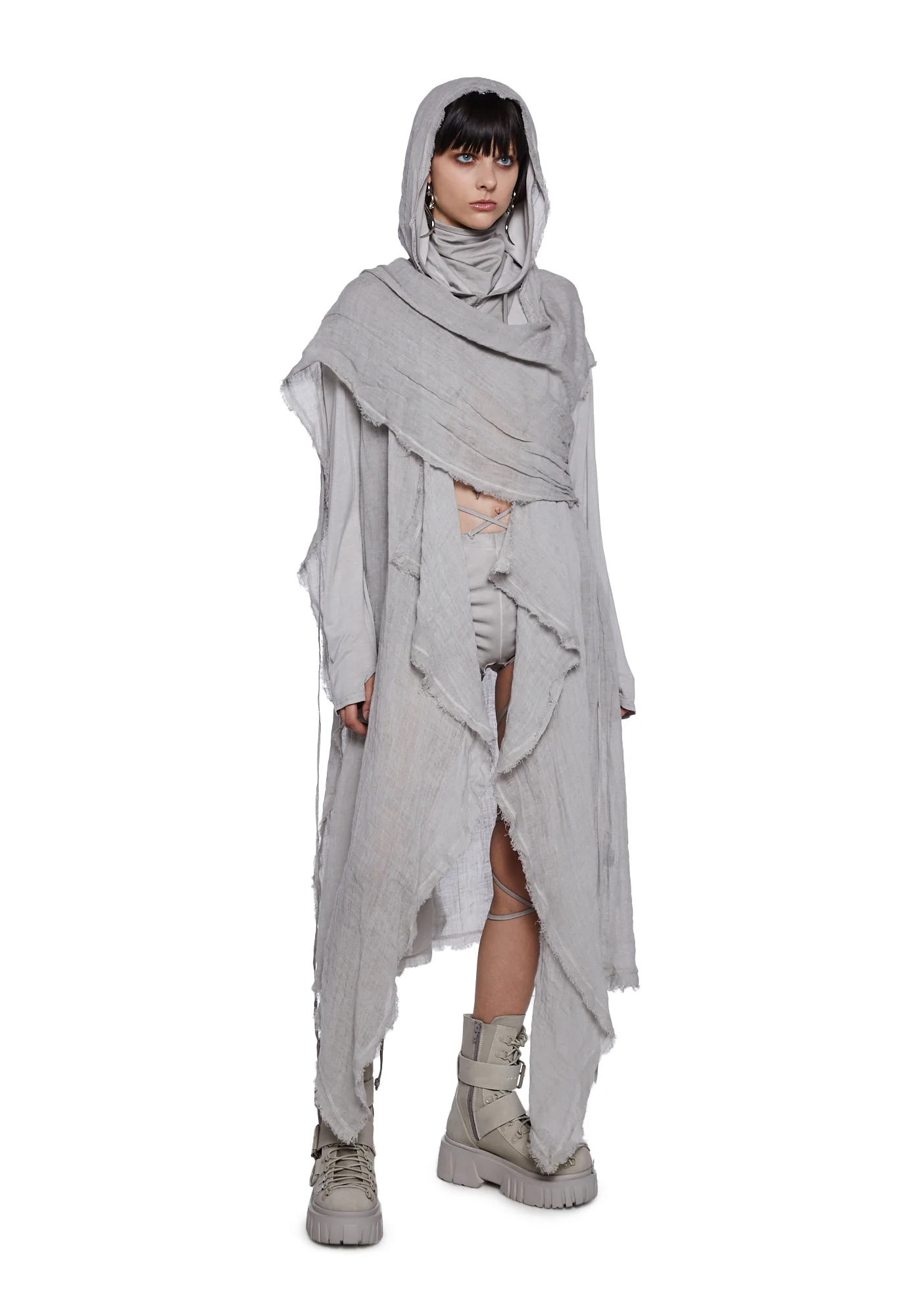 Tempo Unisex Hooded Wrap Cardigan - Image 5
