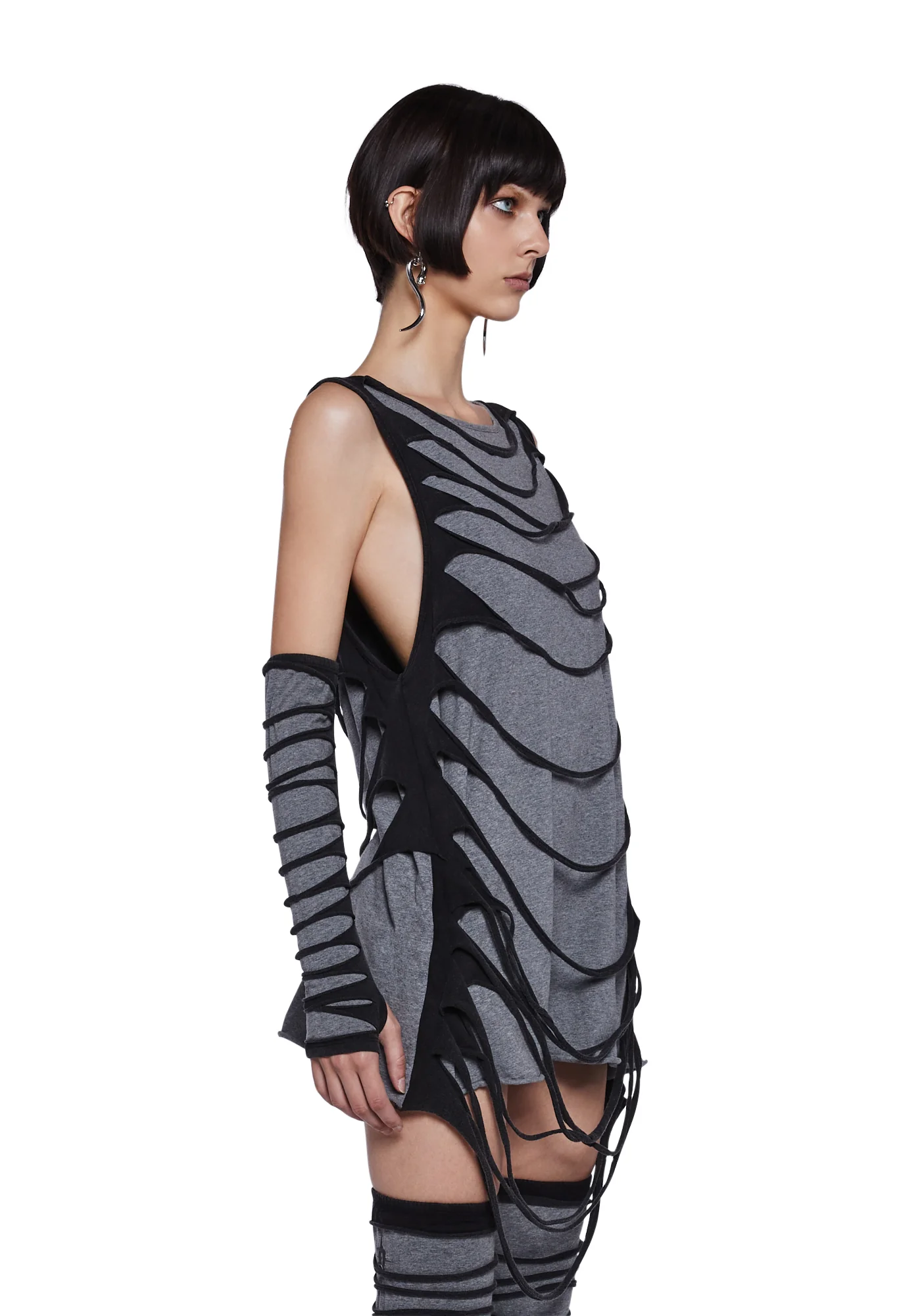 Tempo Unisex Shredded Tank Top - Image 3