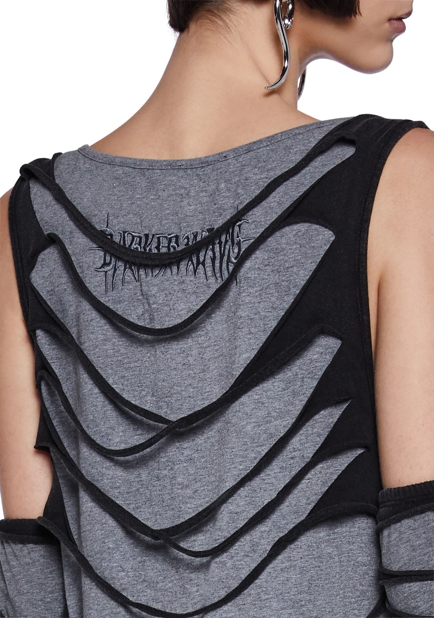 Tempo Unisex Shredded Tank Top - Image 5