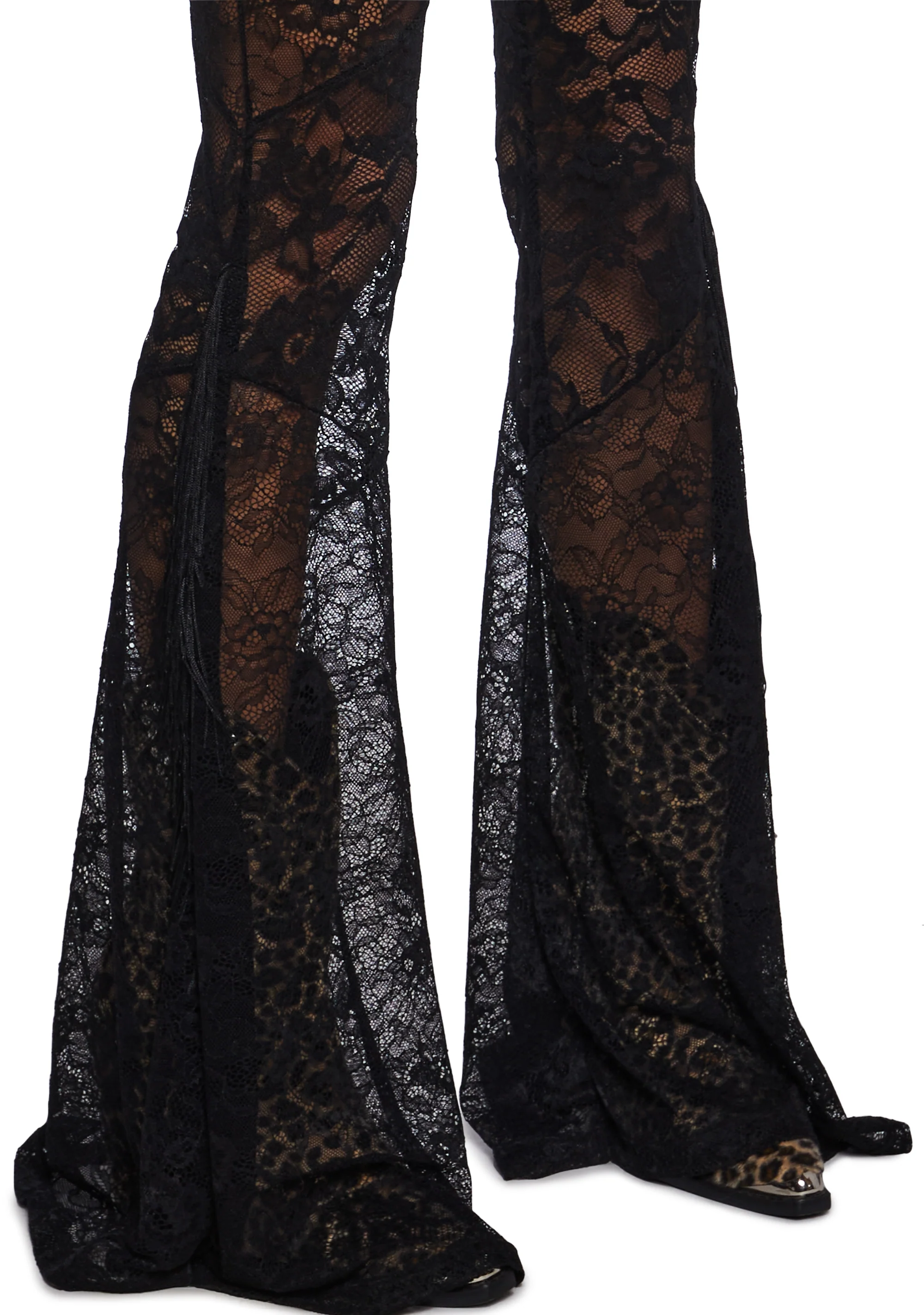 Test Of Time Lace And Fringe Flare Pants - Image 2