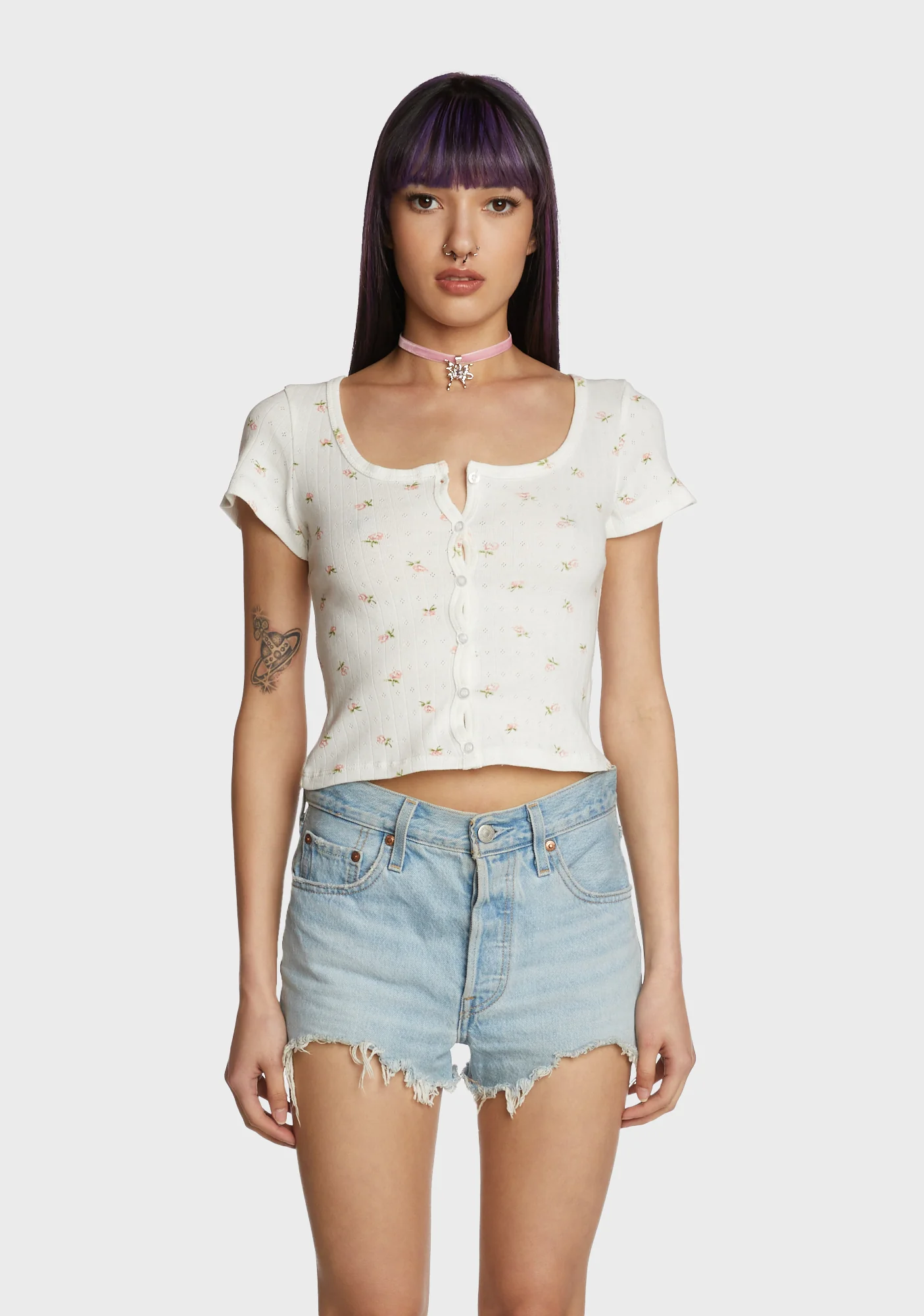 Texting Back Crop Top