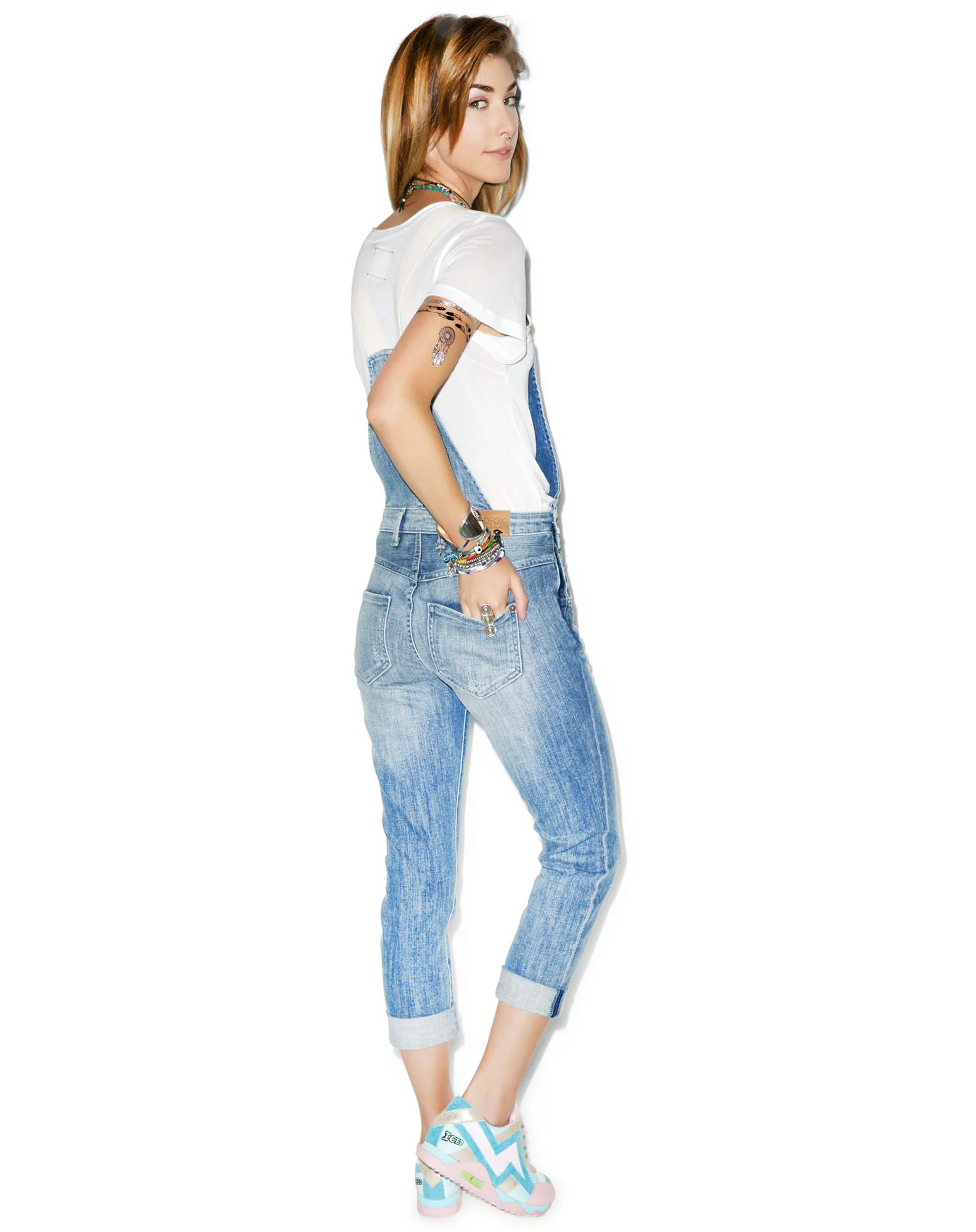 The Chloe Slouchy Skinny Overalls - Image 2