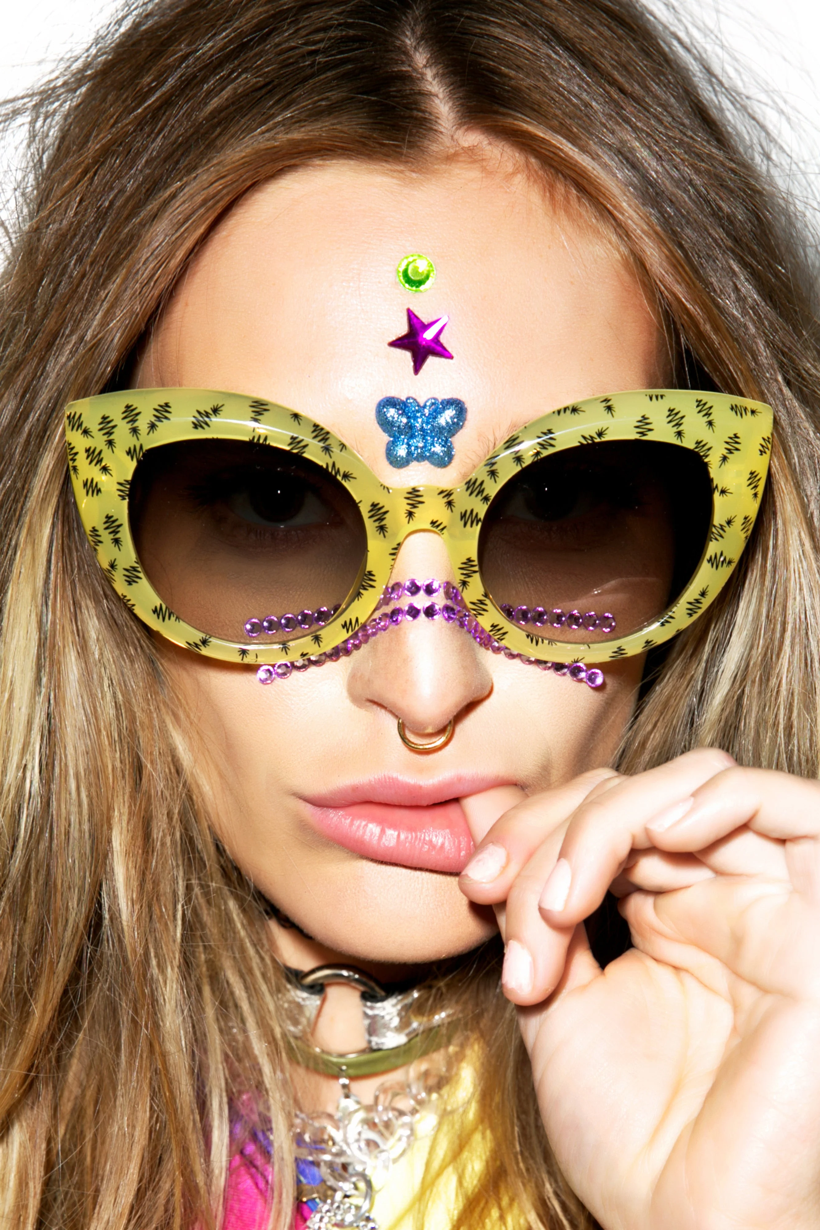 The Diamond Brunch Sunglasses - Yellow - Image 21