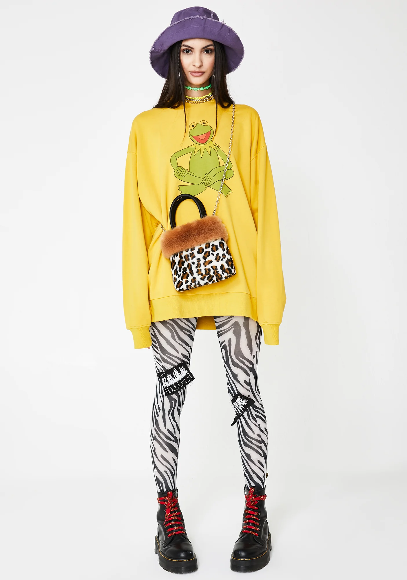 The Muppets Kermit Oversize Sweater - Image 3