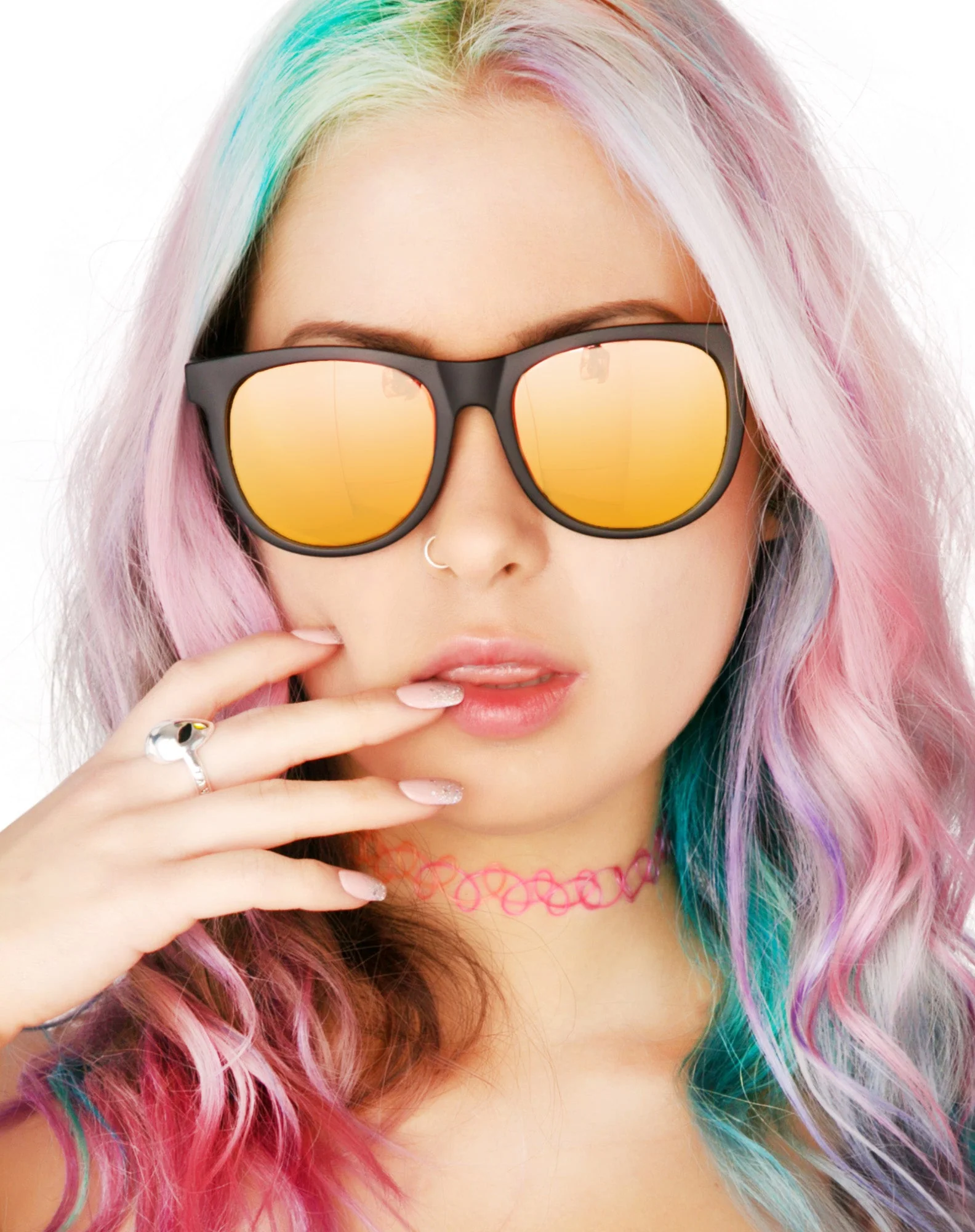 The Nudie Mag Sunglasses - Orange - Image 6