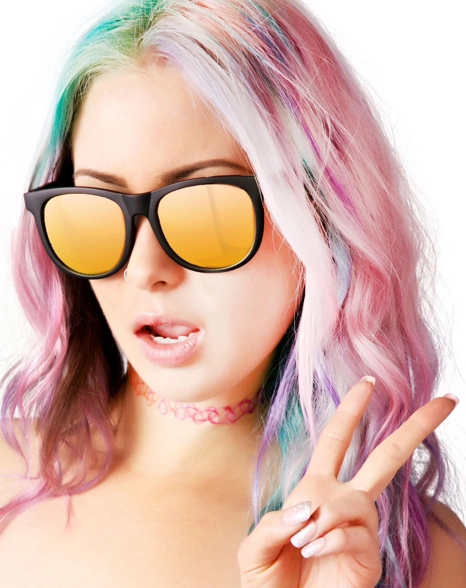 The Nudie Mag Sunglasses - Yellow - Image 8