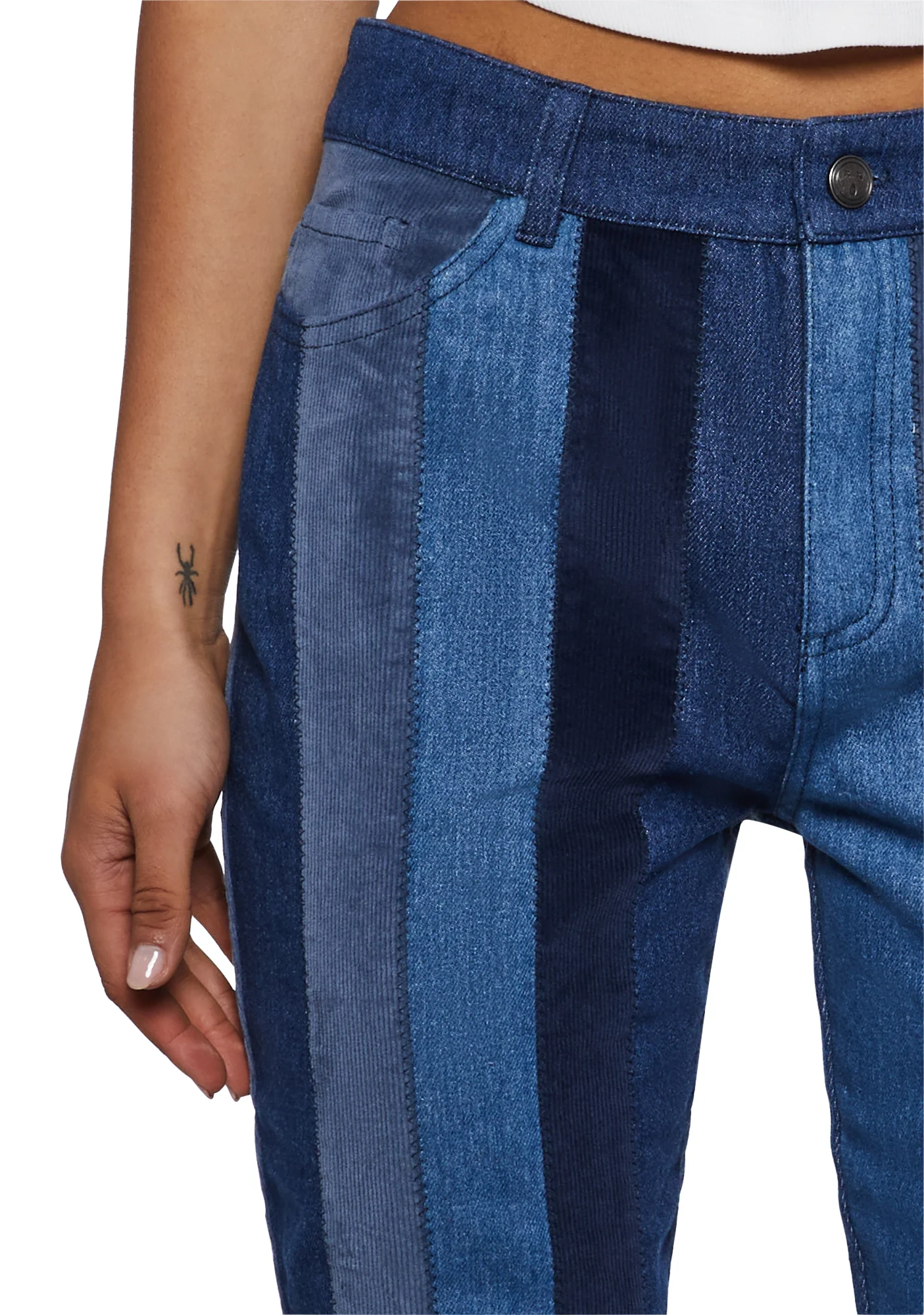 The Peace Train Flare Pants - Blue - Image 5