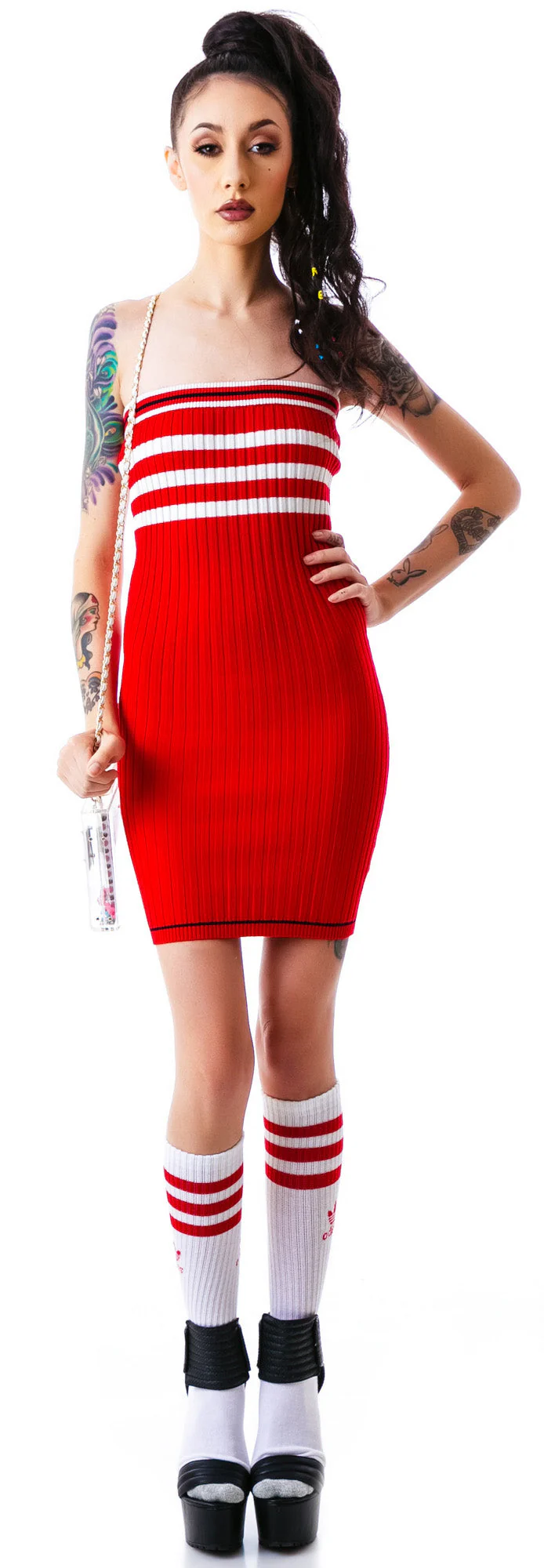 The Slain Sweater Midi Dress - Black - Image 12