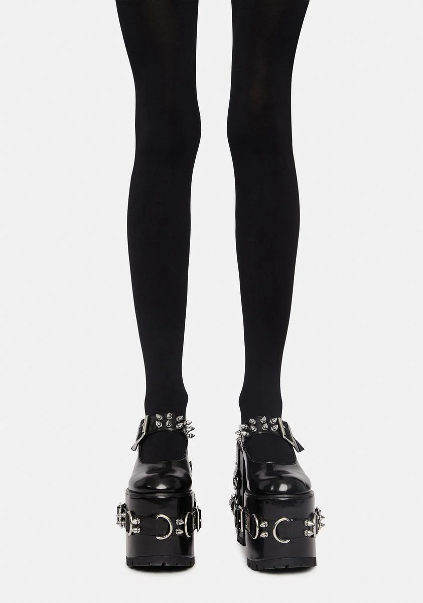 The Whole Truth Cutout Tights - Image 3