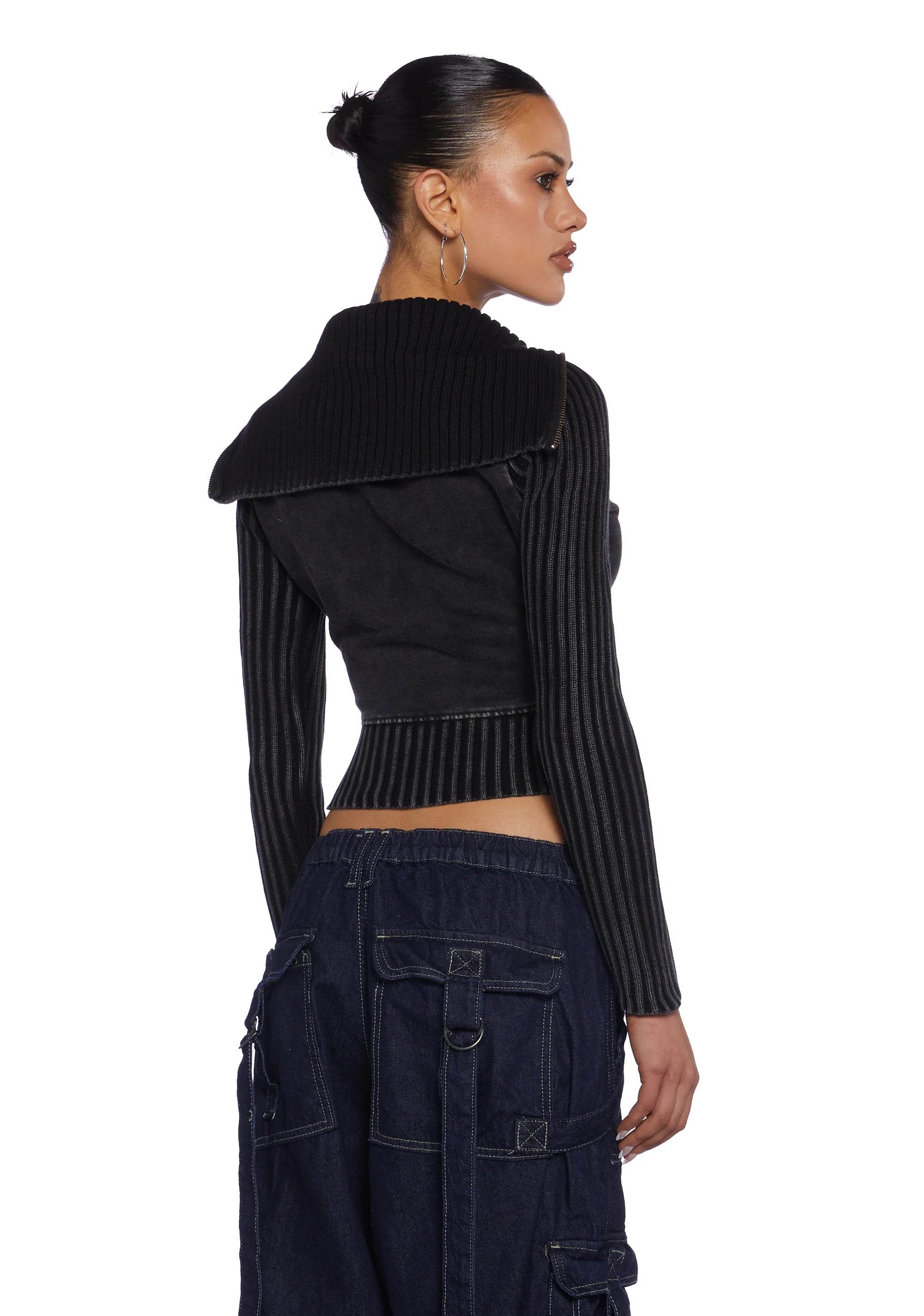 Thea Ribbed Track Top - Image 5