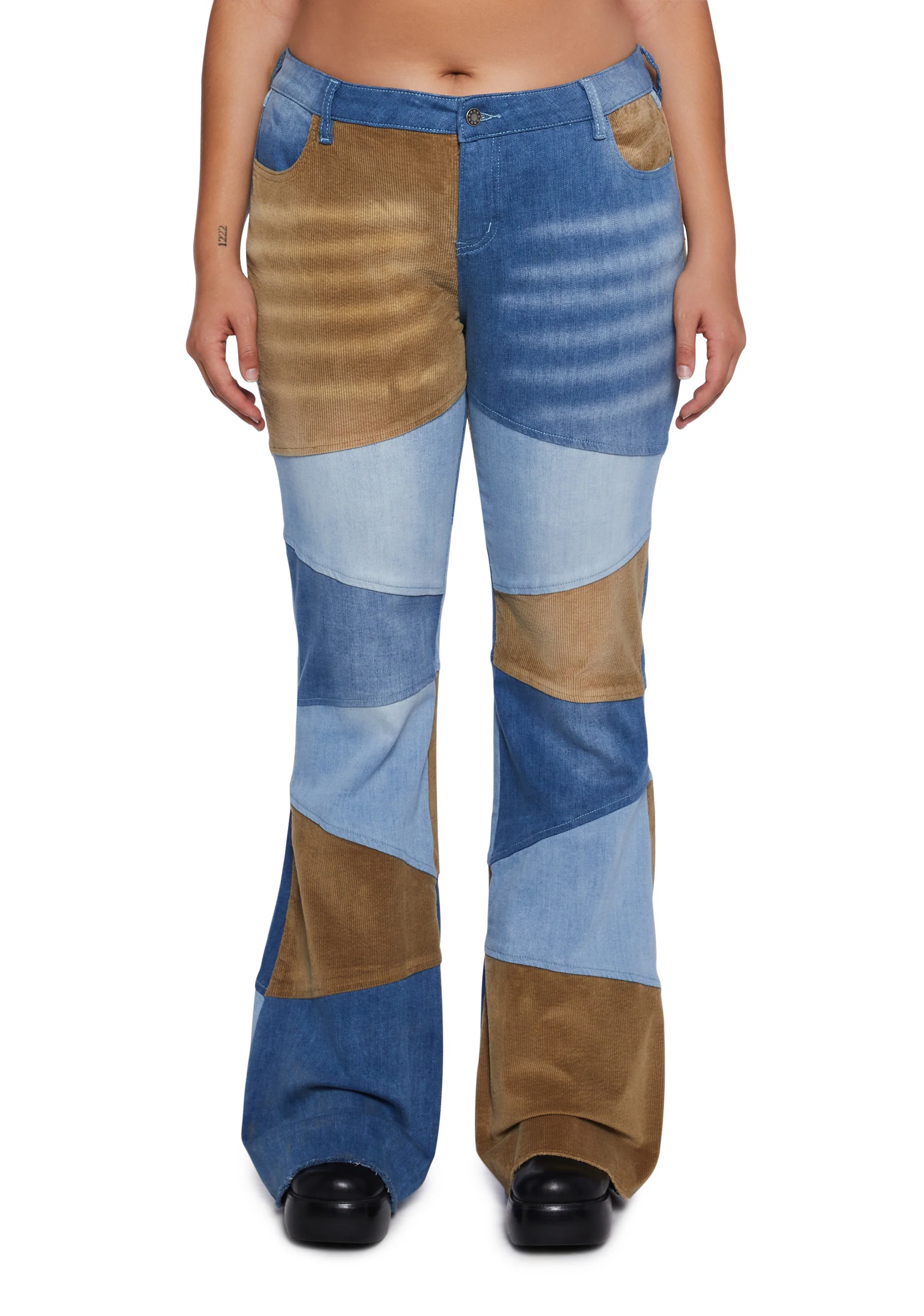 There She Goes Patchwork Jeans - Image 2