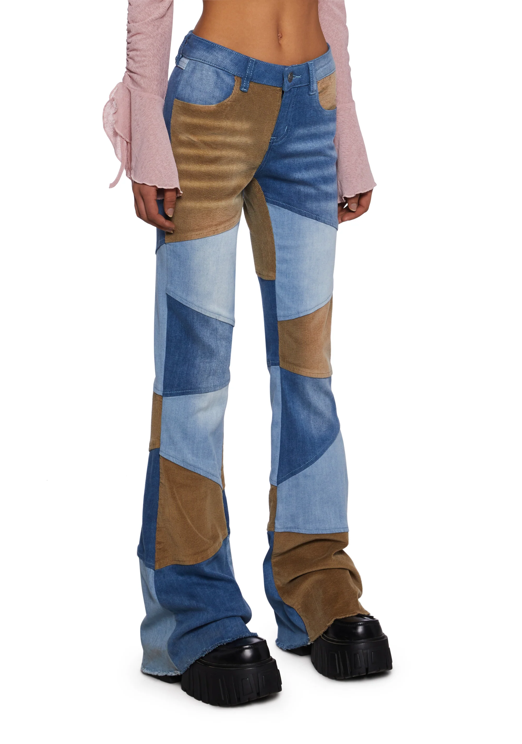 There She Goes Patchwork Jeans - Image 4