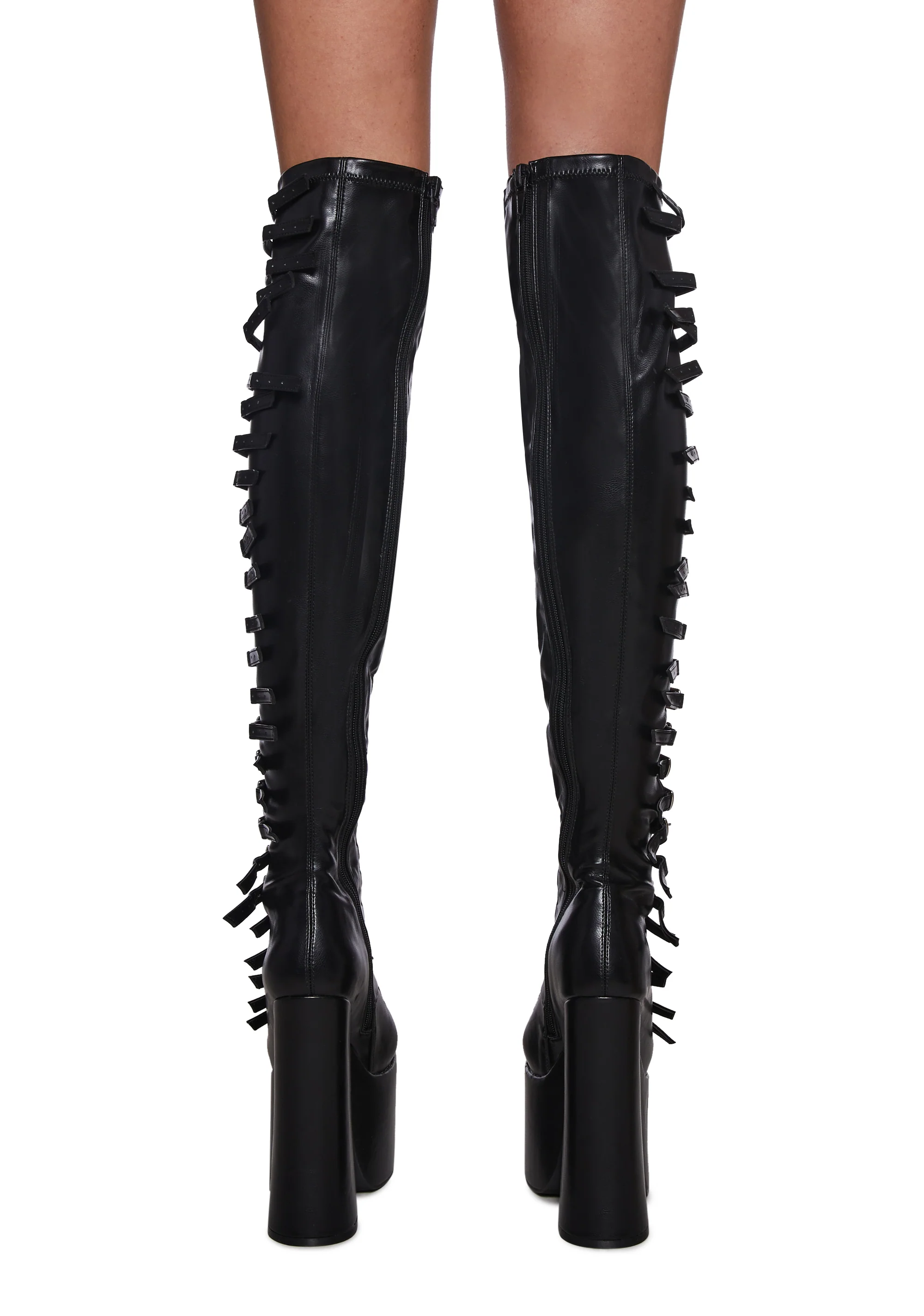 Thigh High Hardcore Dazzle Platform Boots - Image 4