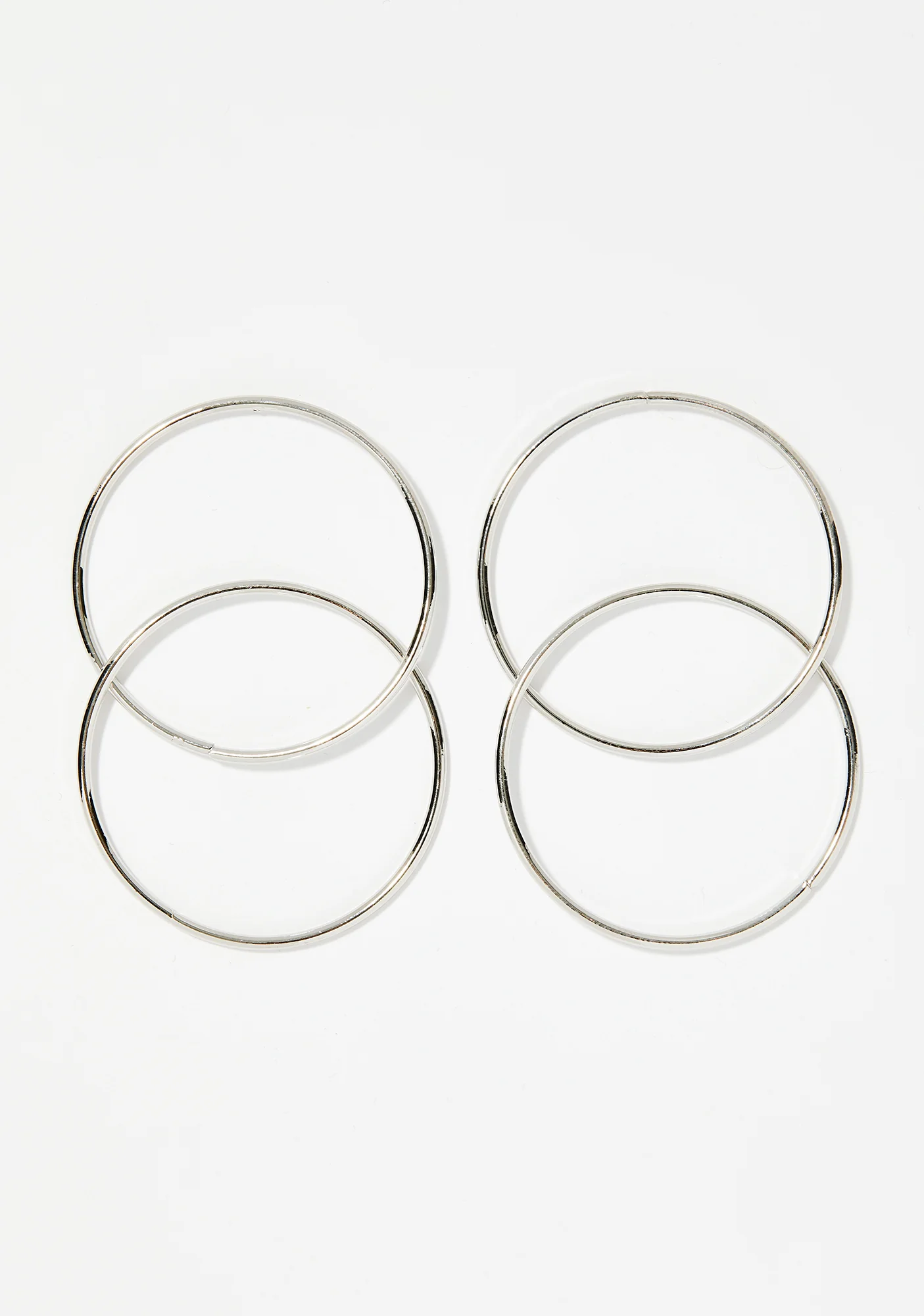 Think Twice Hoop Earrings - Image 2