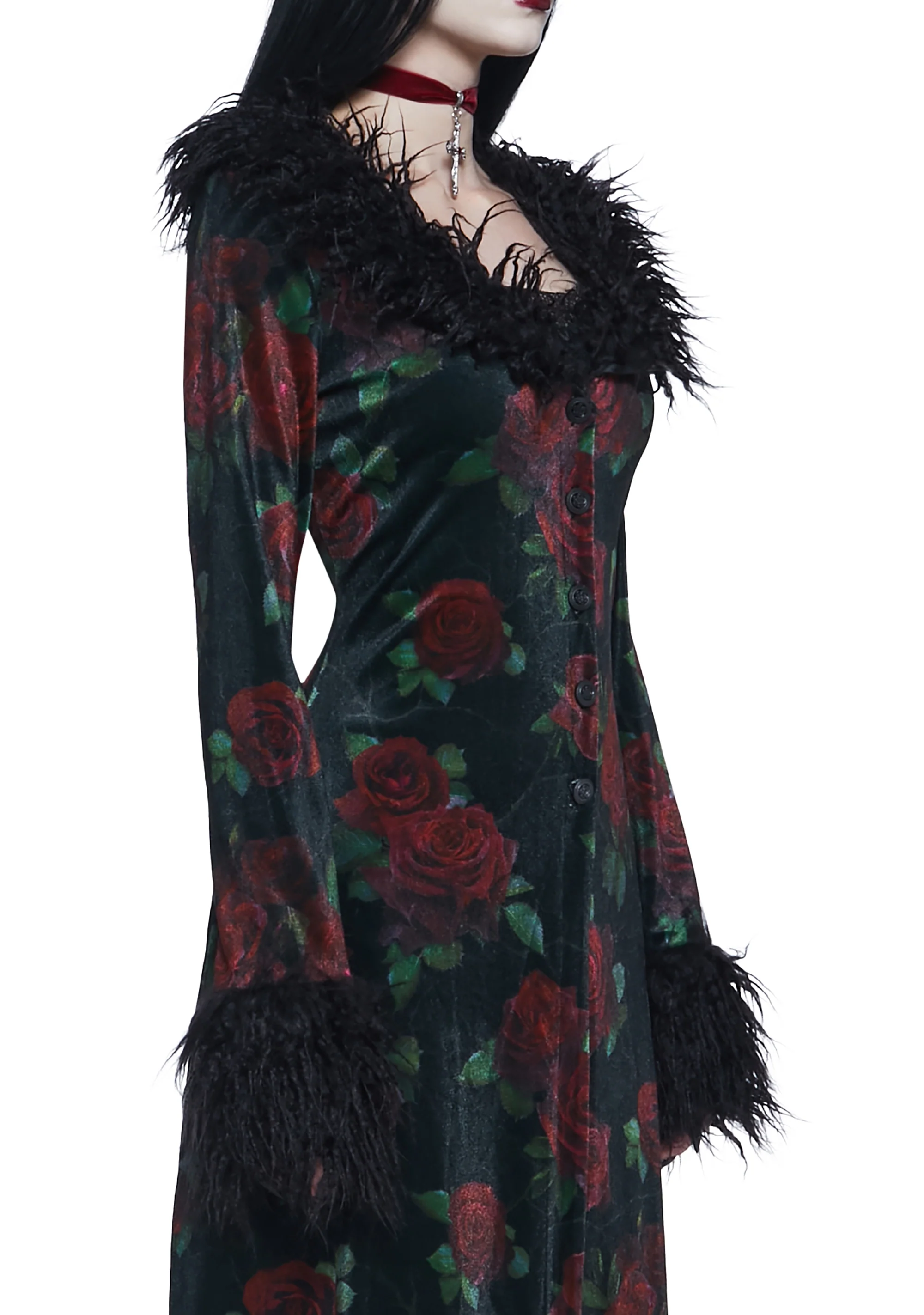 Thorned Morte Velvet Duster - Image 2