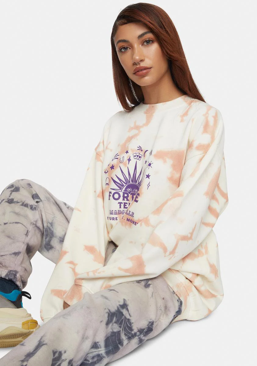 Tie Dye Fortune Teller Sweatshirt - Image 2