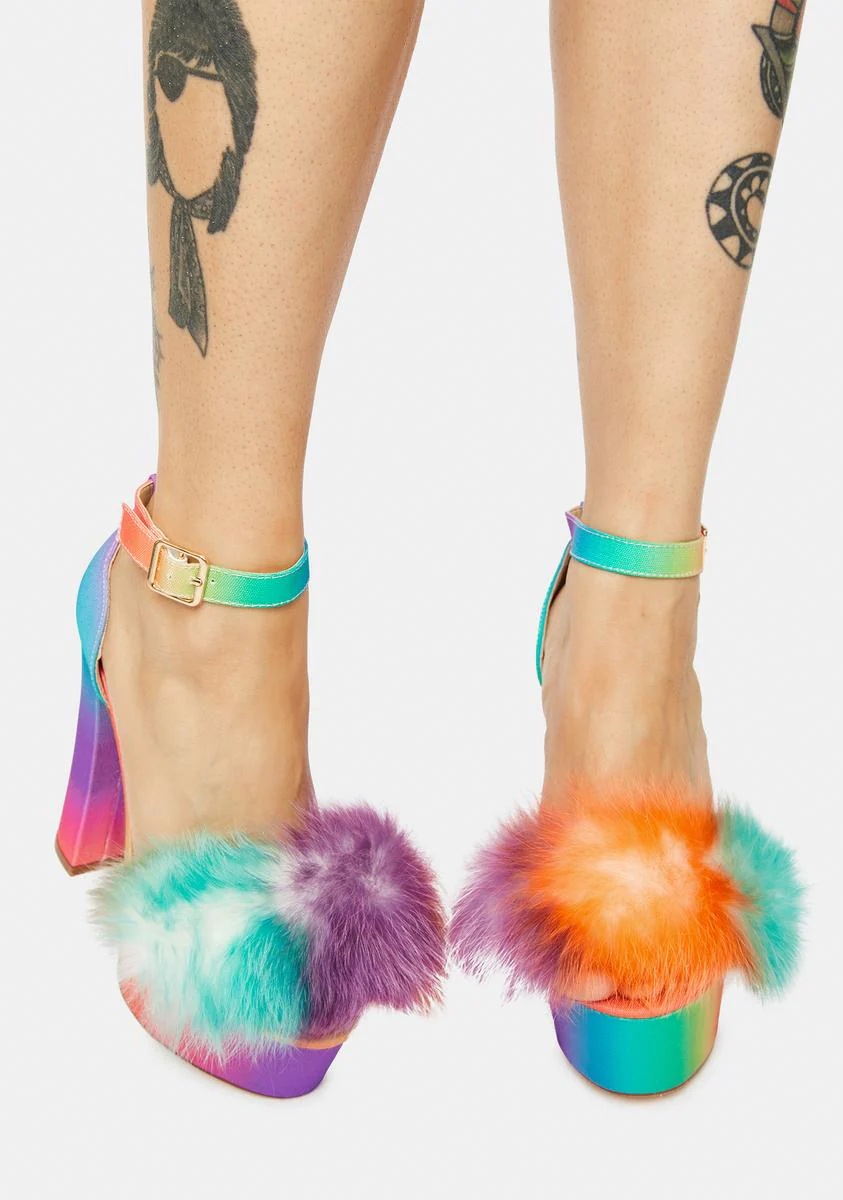 Tie Dye Mingle Platform Heels - Image 3
