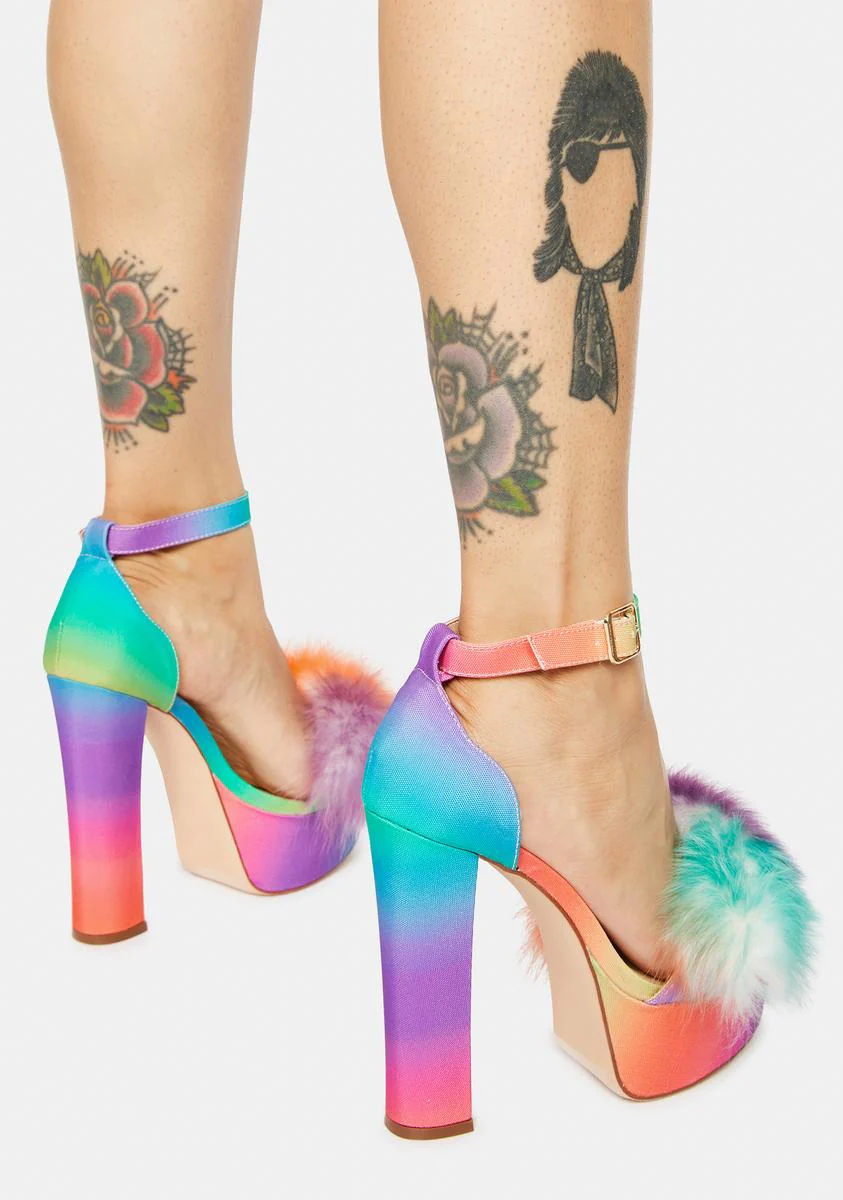 Tie Dye Mingle Platform Heels - Image 4